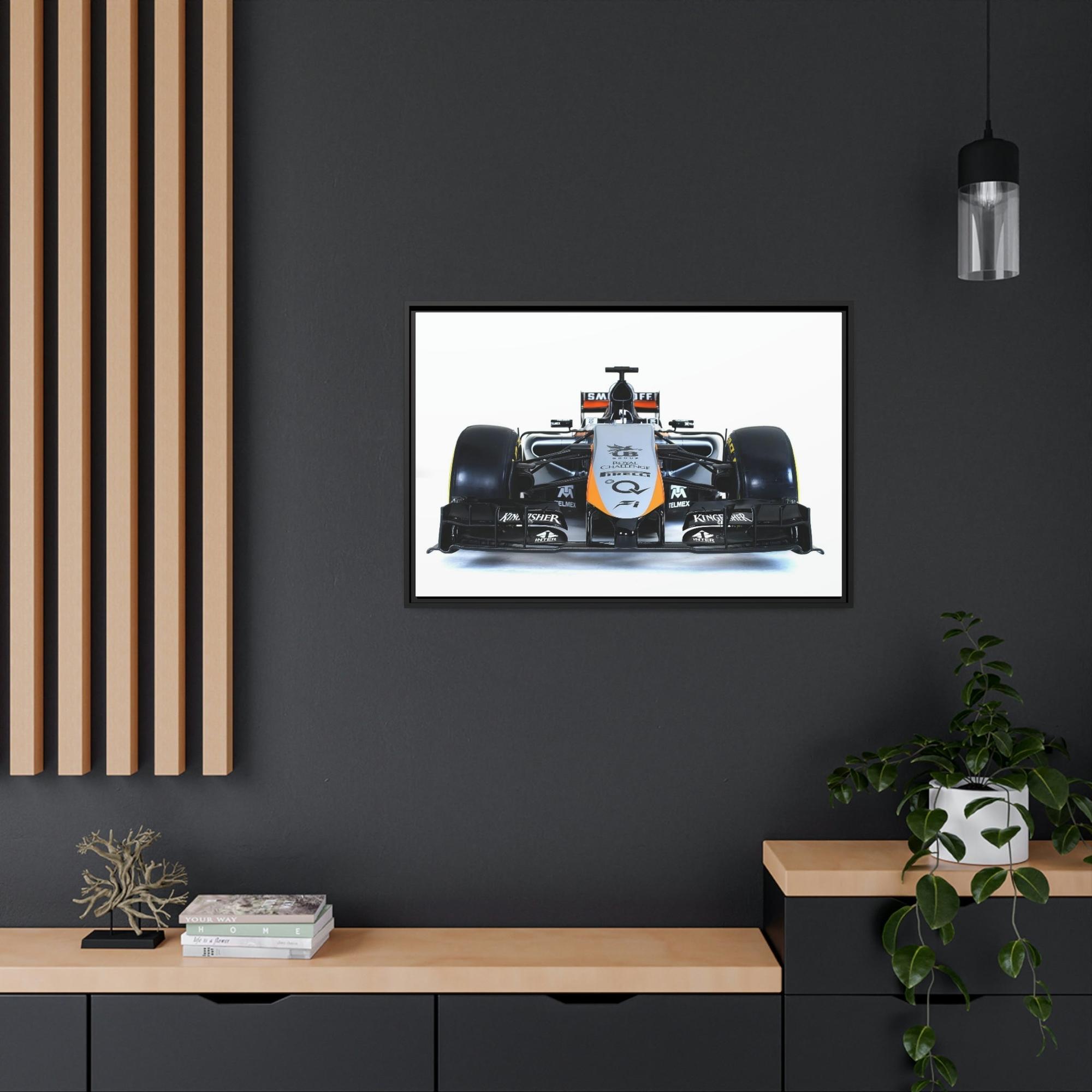 F1 The Need for Speed: Framed Canvas Print of F1 Cars
