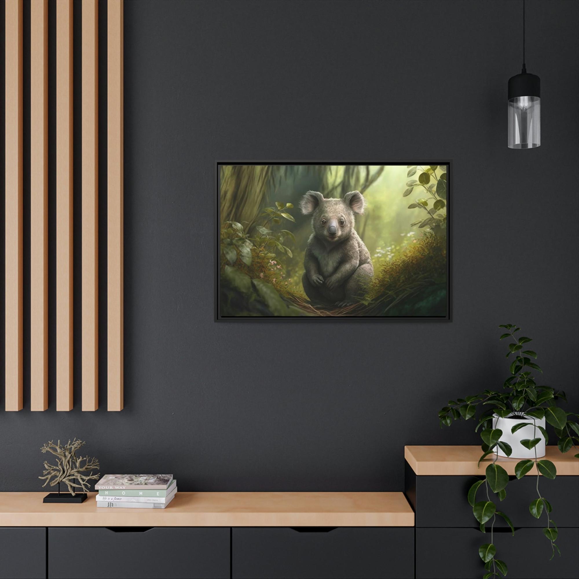 Koalas Among the Eucalyptus Trees: A Koala Painting on Canvas