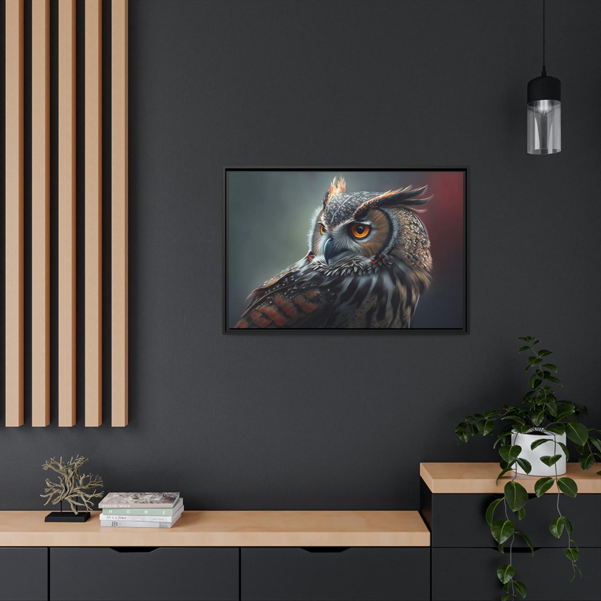 Owls Nocturnal Wonders: A Painting of Owl