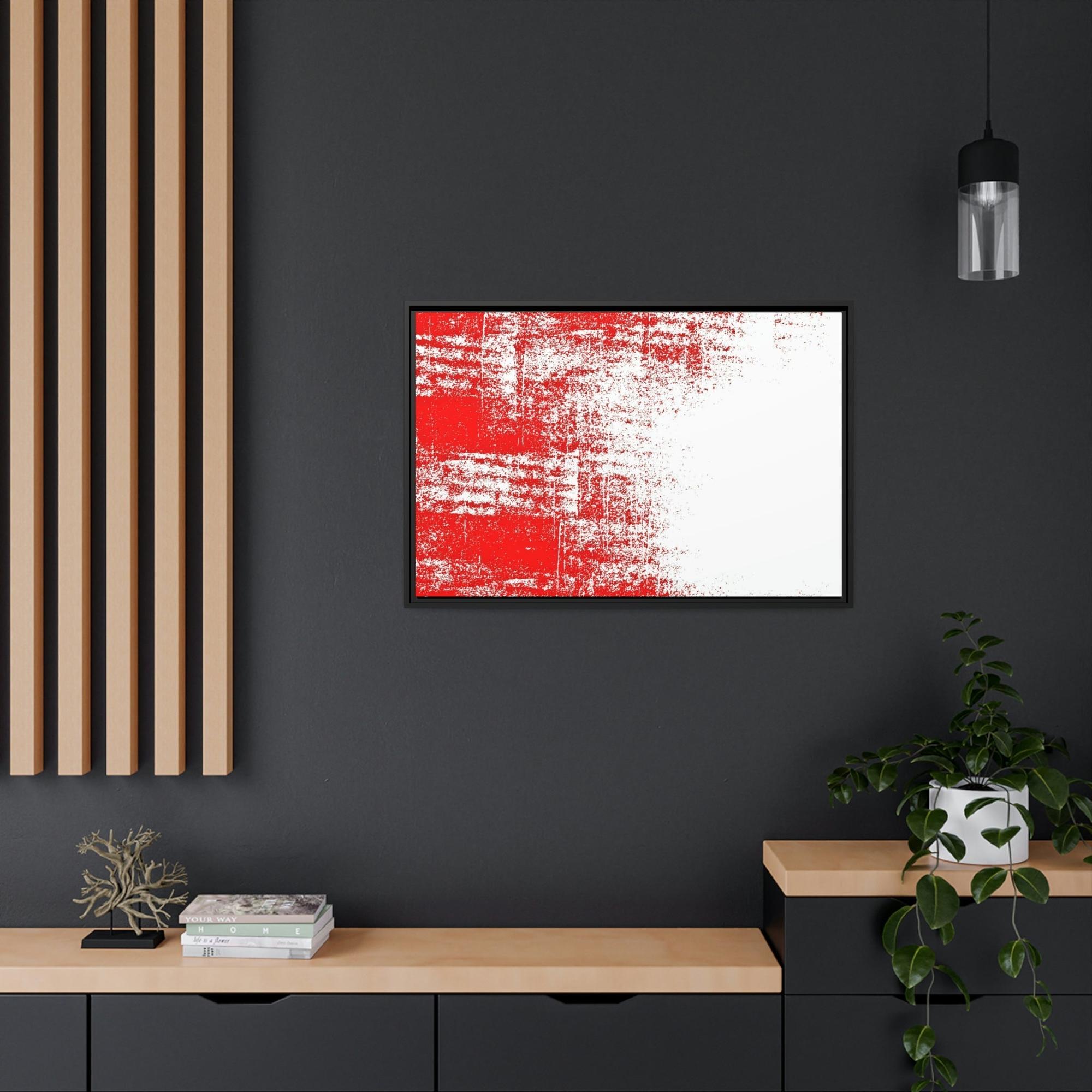 Red Abstract Art The Power of Red: Abstract Wall Art and Prints on Natural Canvas