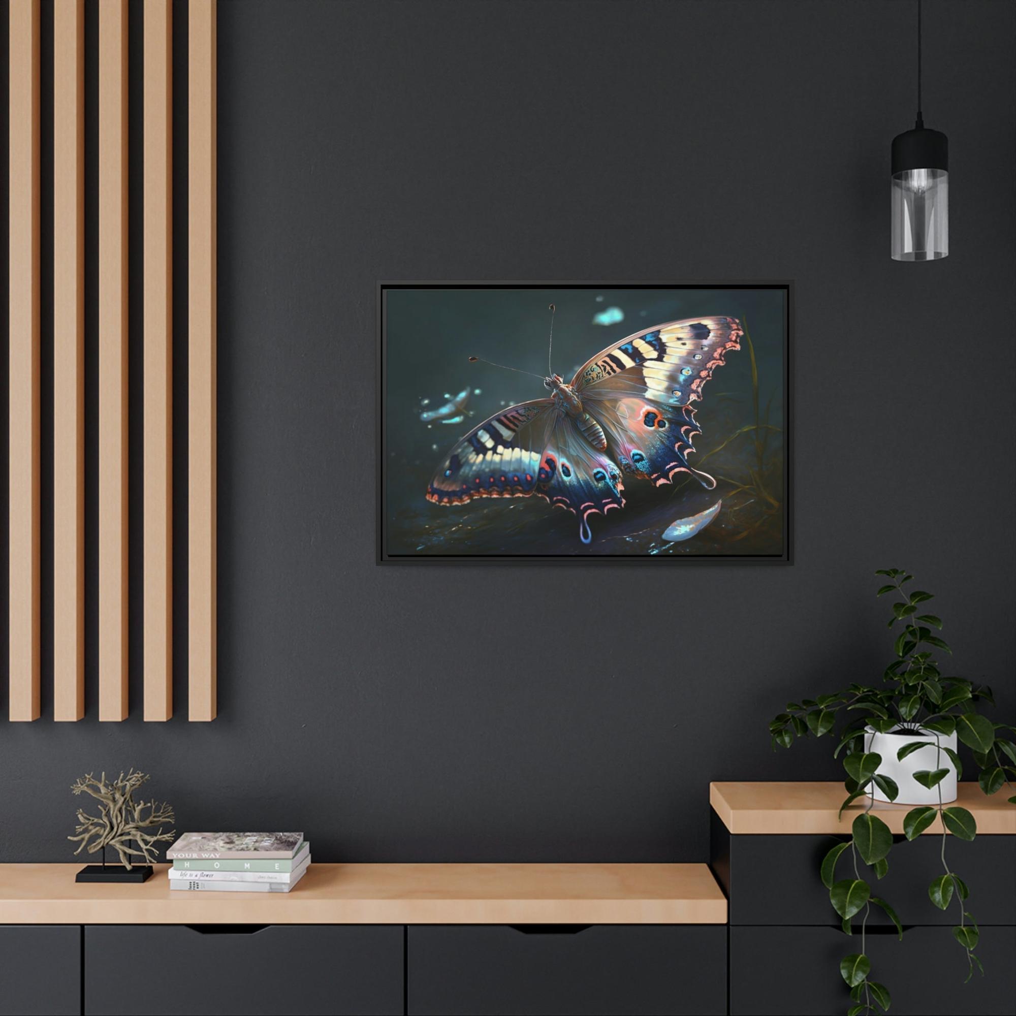 Butterflys The Lone Butterfly: Natural Canvas & Poster Print of Delicate Wings