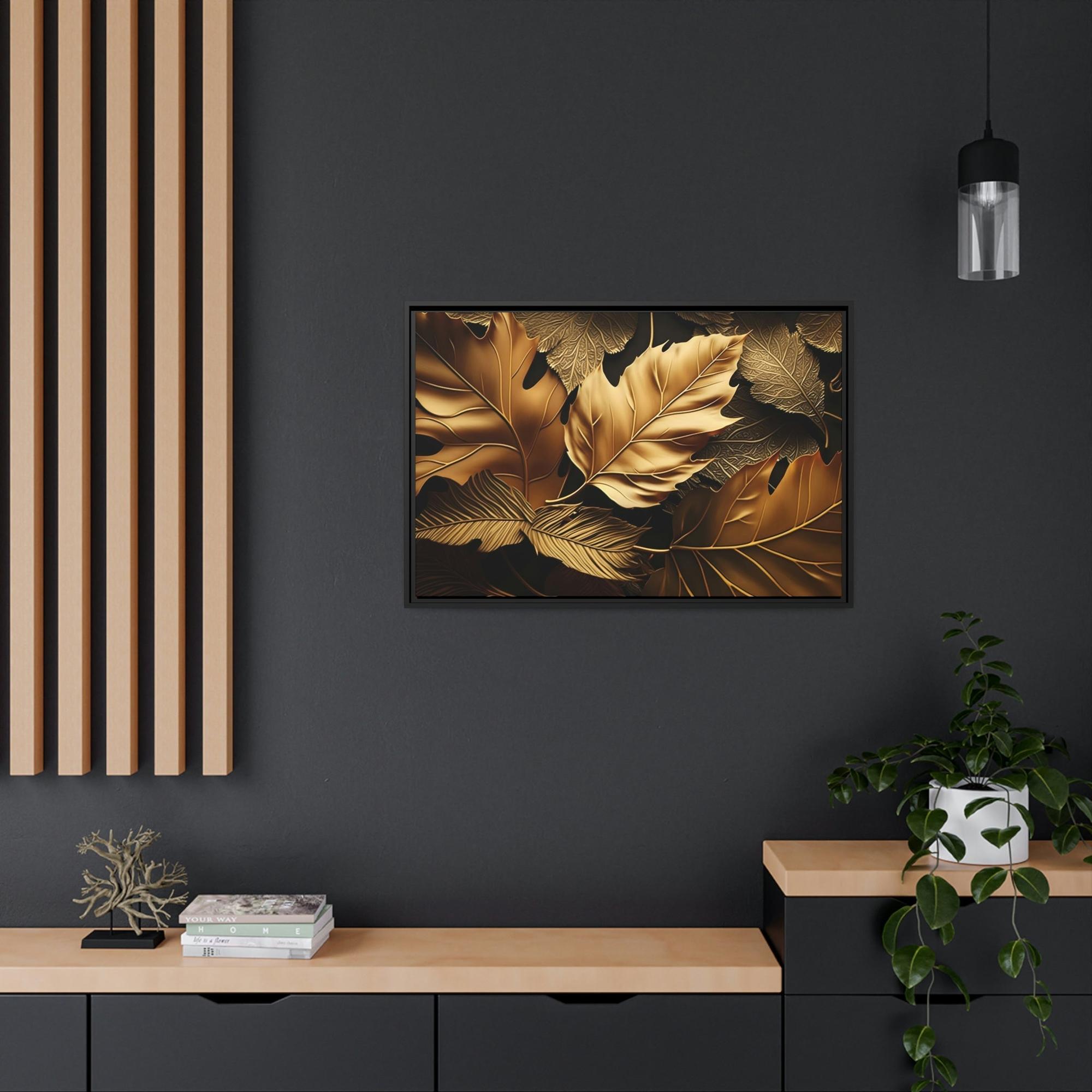 Gold Abstract Art Radiant Splendor: Gold Abstract Canvas & Poster Wall Art