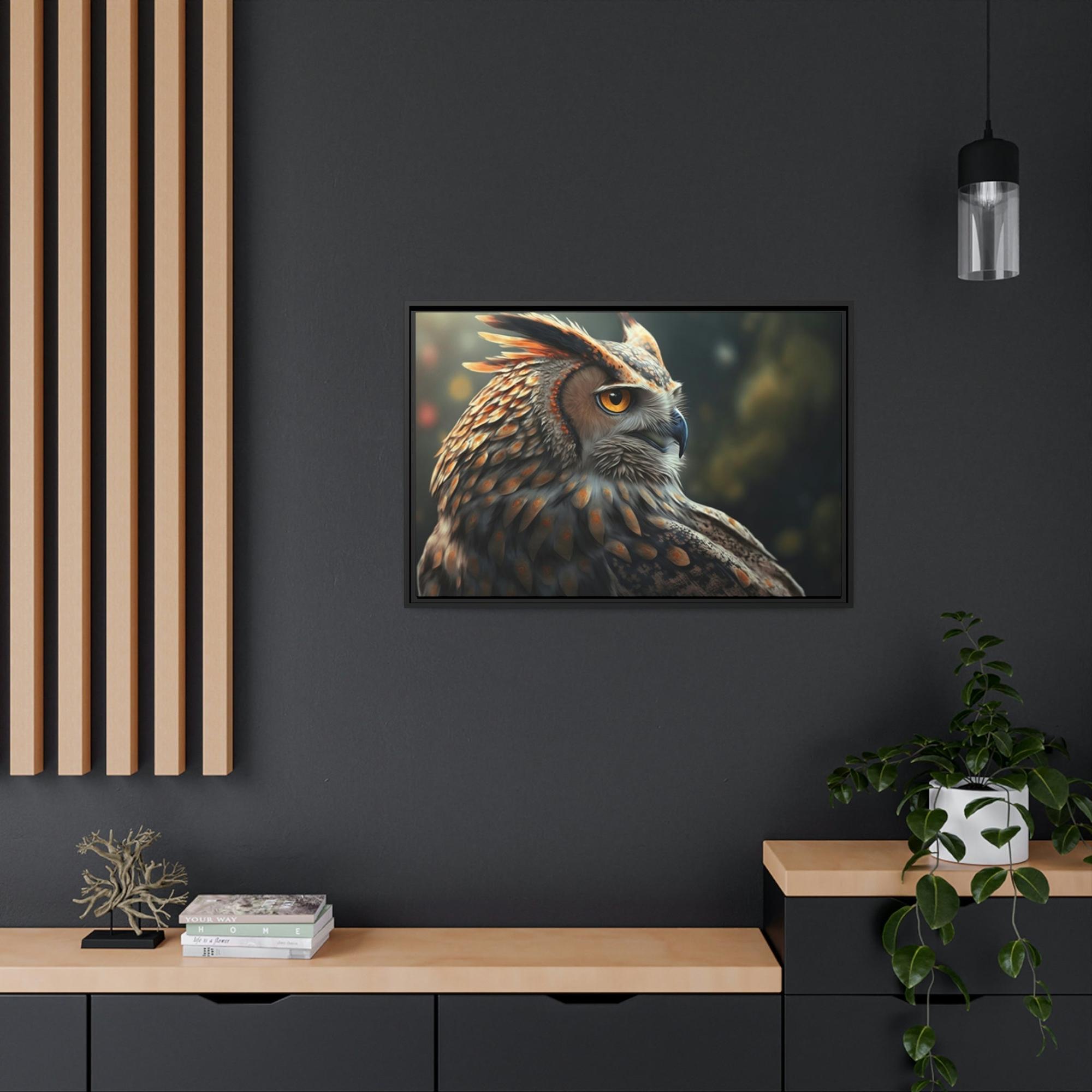 Owls Nocturnal Ruler: A Painting of an Owl in its Domain