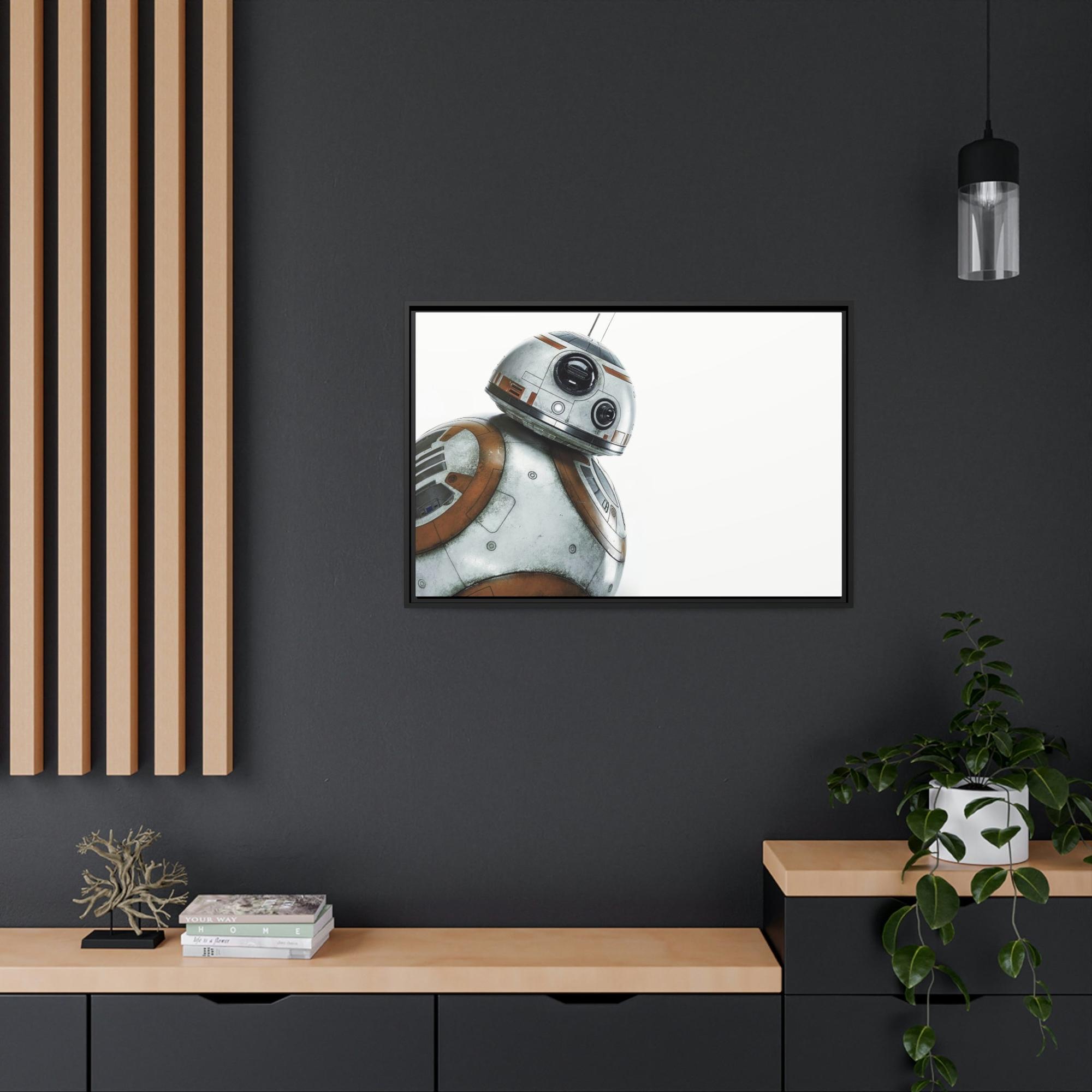 Star Wars Droid of Destiny: Framed Poster Print on Canvas Featuring the Star Wars Robot