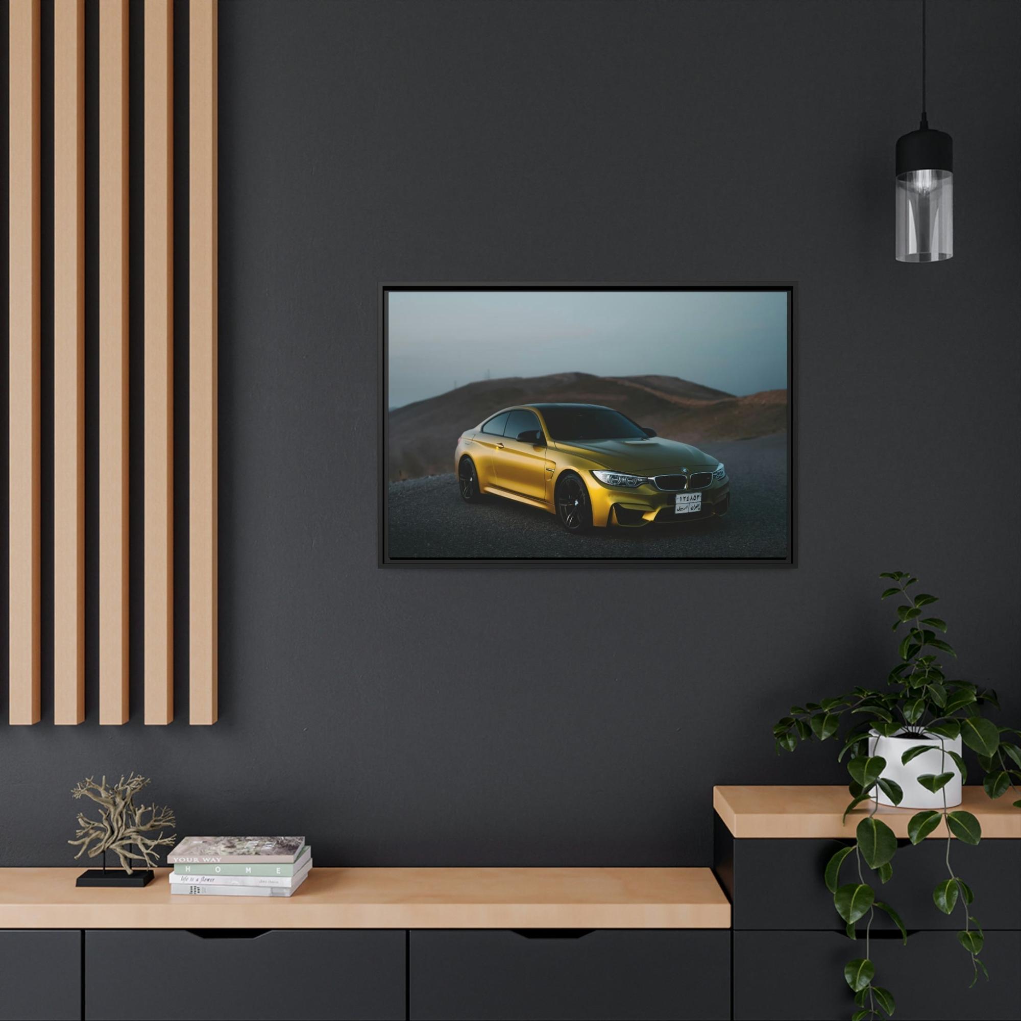 Bmw BMW's Engineering Excellence: Striking Wall Art on Natural Canvas & Poster