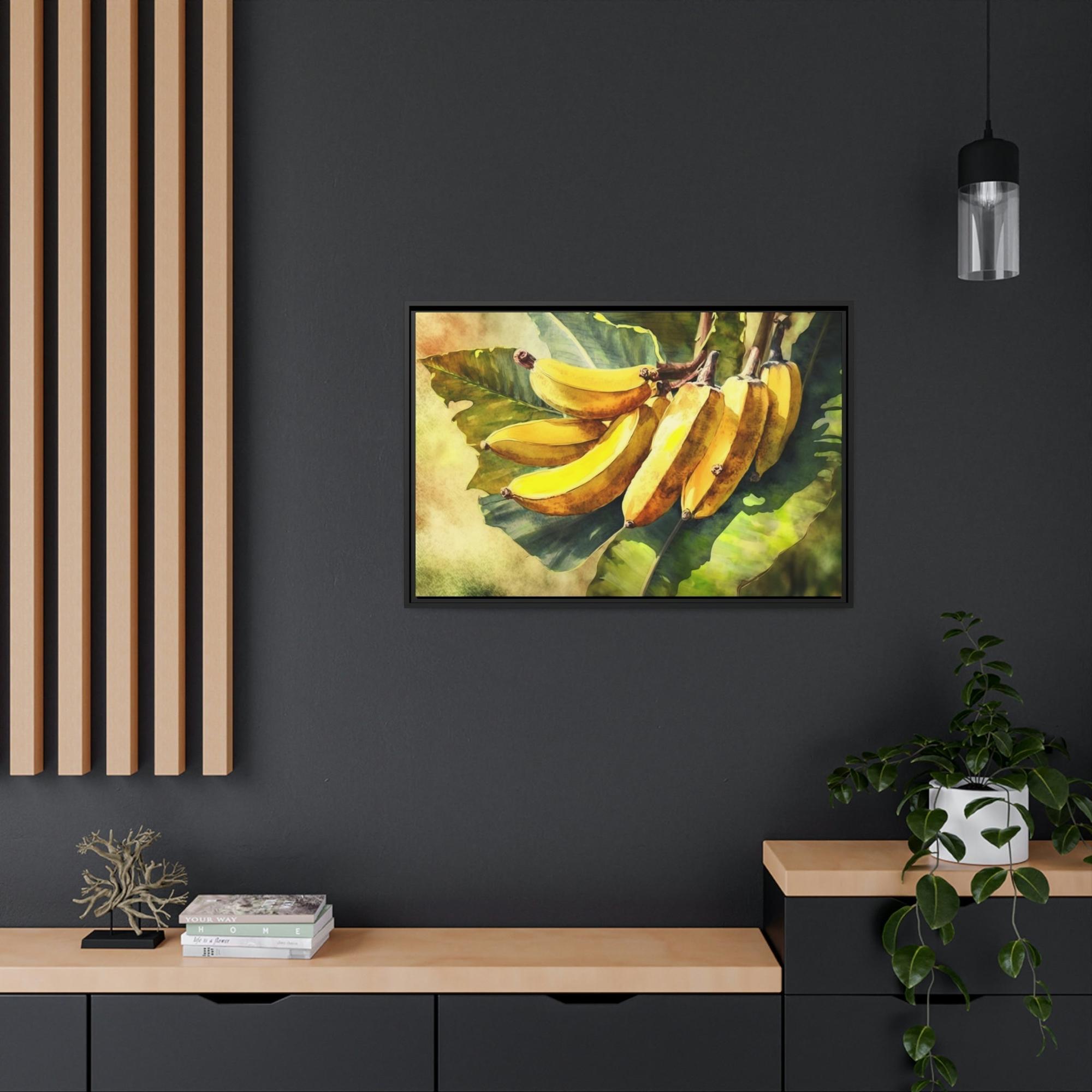 Banana Trees Tropical Oasis: Framed Canvas & Posters of Serene Banana Trees