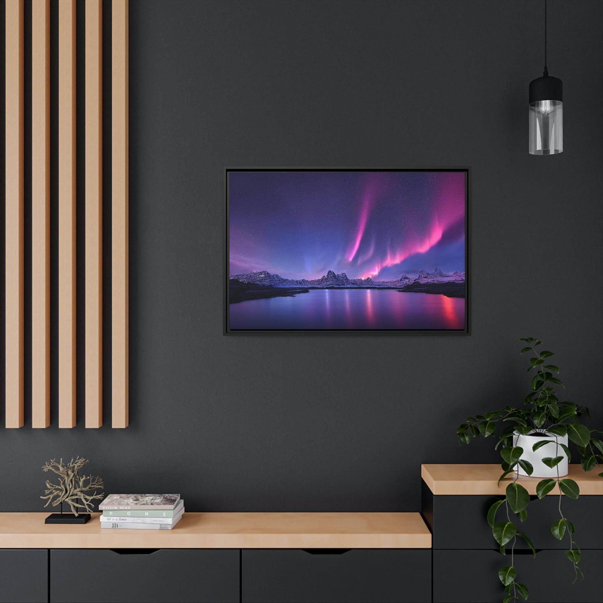 Aurora Borealis Majestic Aurora Borealis: A Celestial Spectacle on Canvas