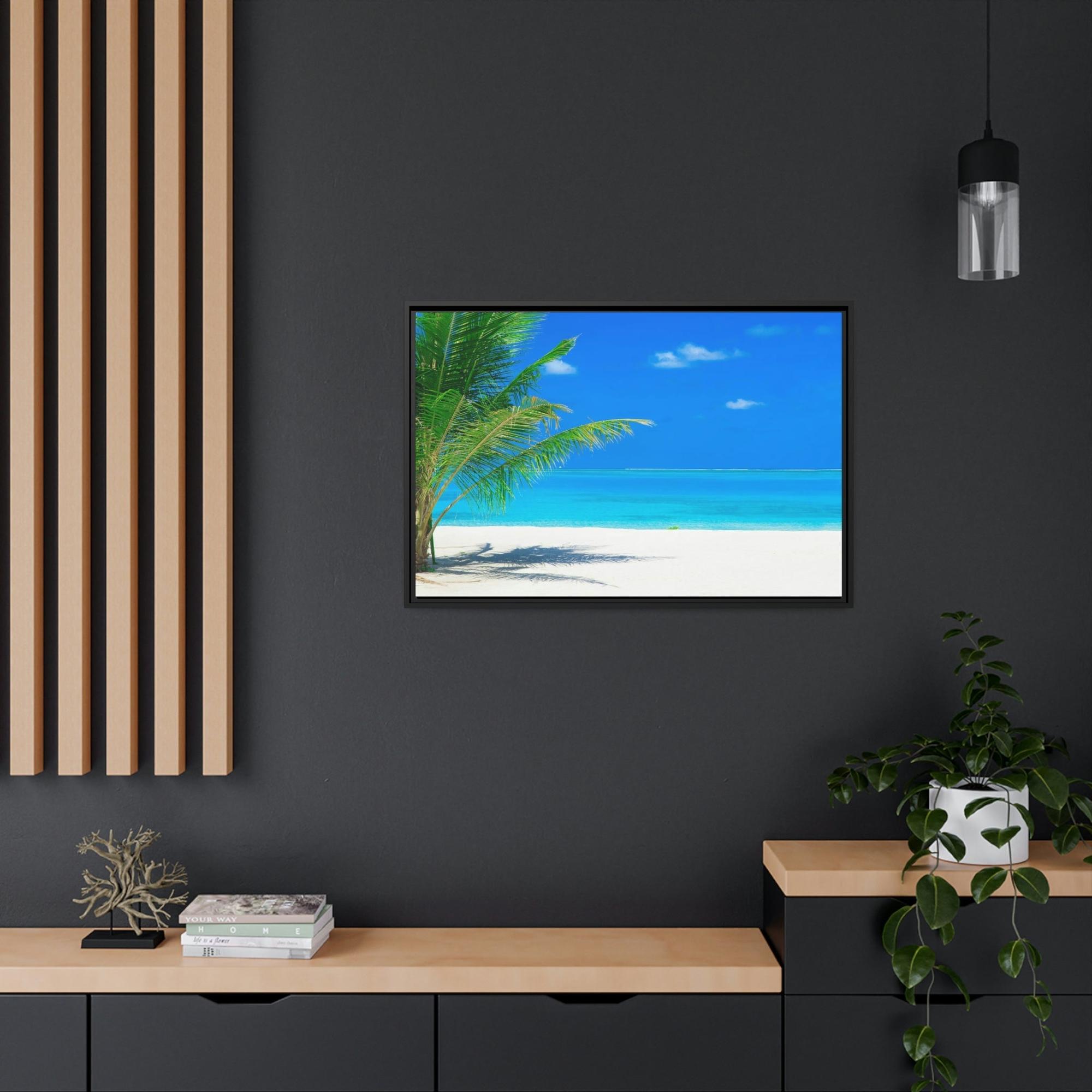 Island Beach Island Breeze: Natural Canvas & Poster Art of a Refreshing Beach Day