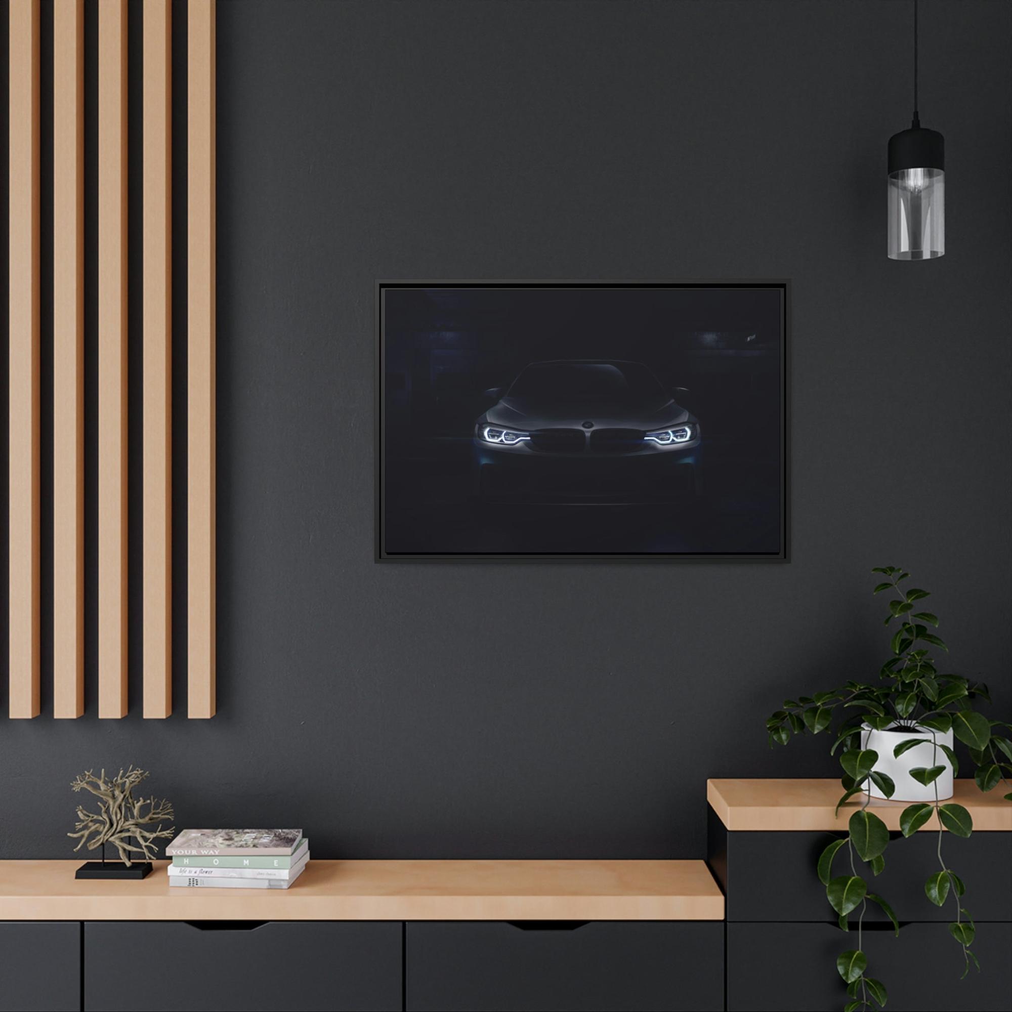undefined The Iconic BMW: Beautiful Print on Framed Canvas & Poster