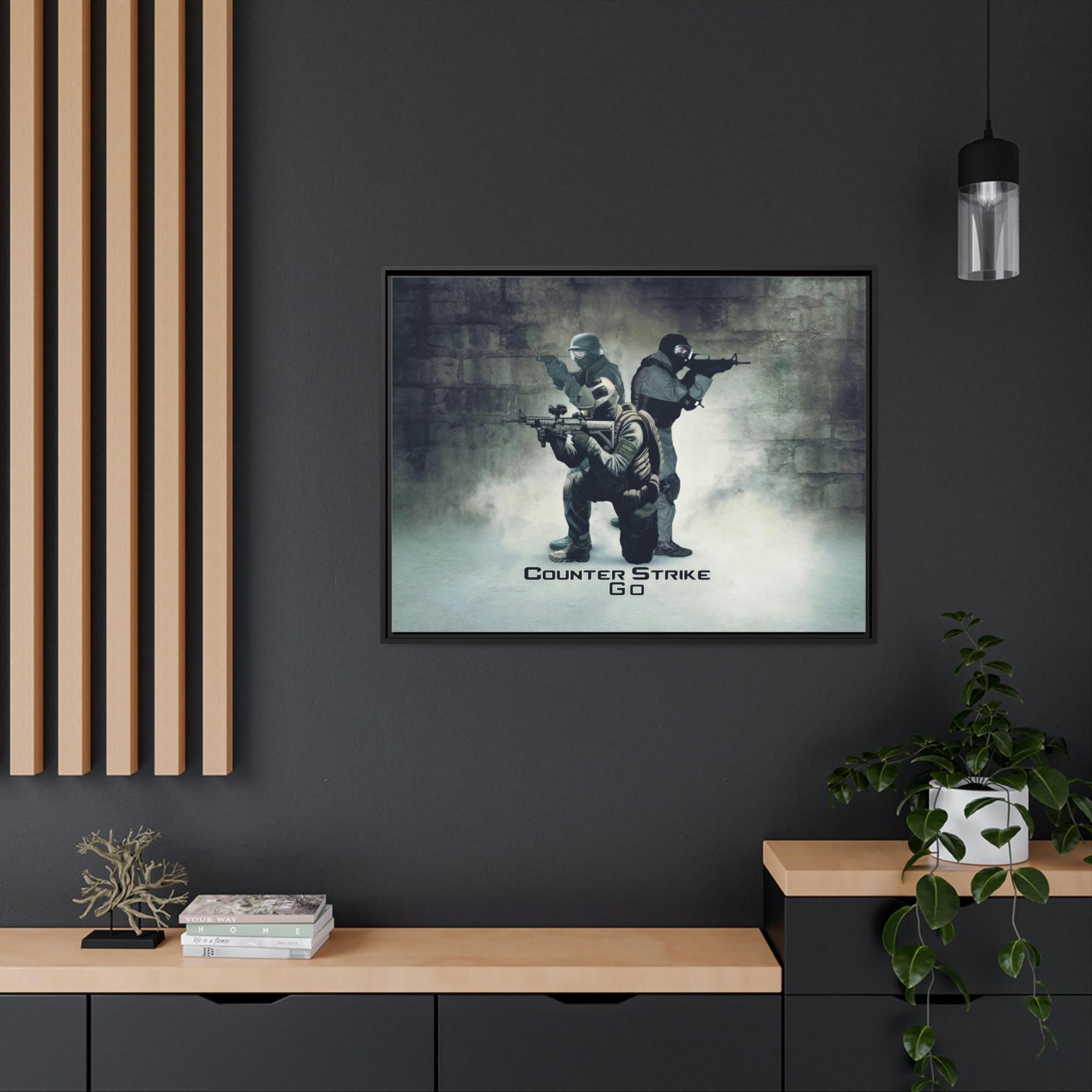 Counter Strike Counter Strike: Captivating Wall Art on Natural Canvas & Poster