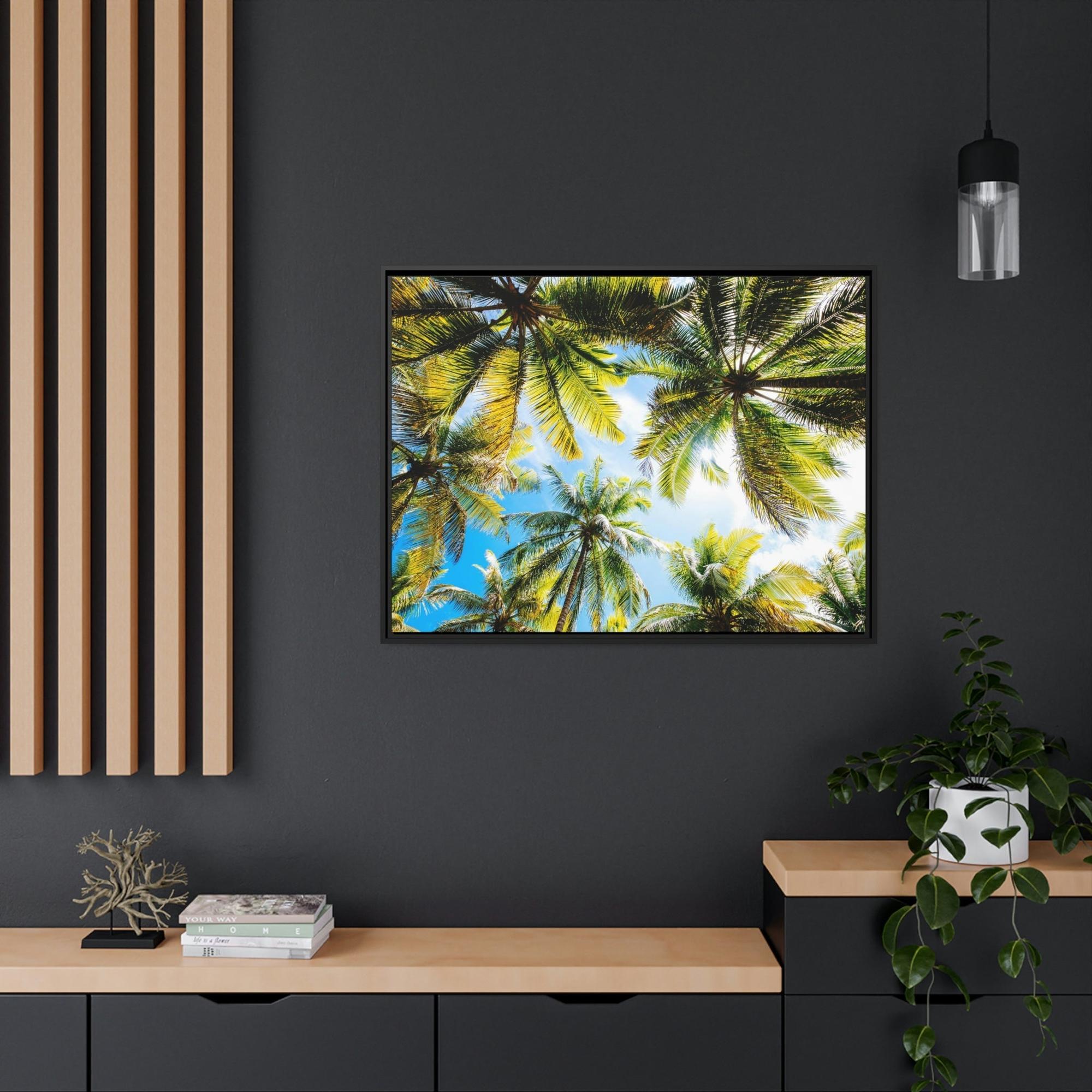 Palm Trees Soothing Palms: Relaxing Wall Art of Palm Trees Swaying in the Breeze