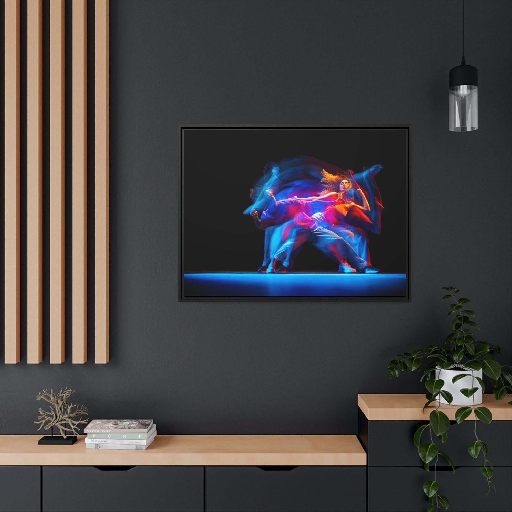 Dance The Joy of Movement: Framed Canvas & Poster of a Dancer in Full Motion