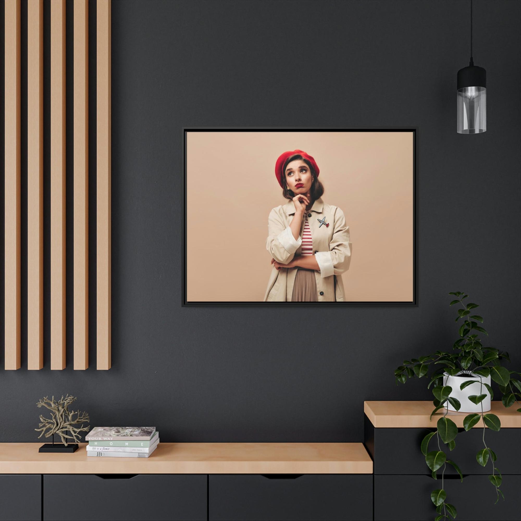 French French Elegance: Framed Canvas & Poster of Parisian Chic