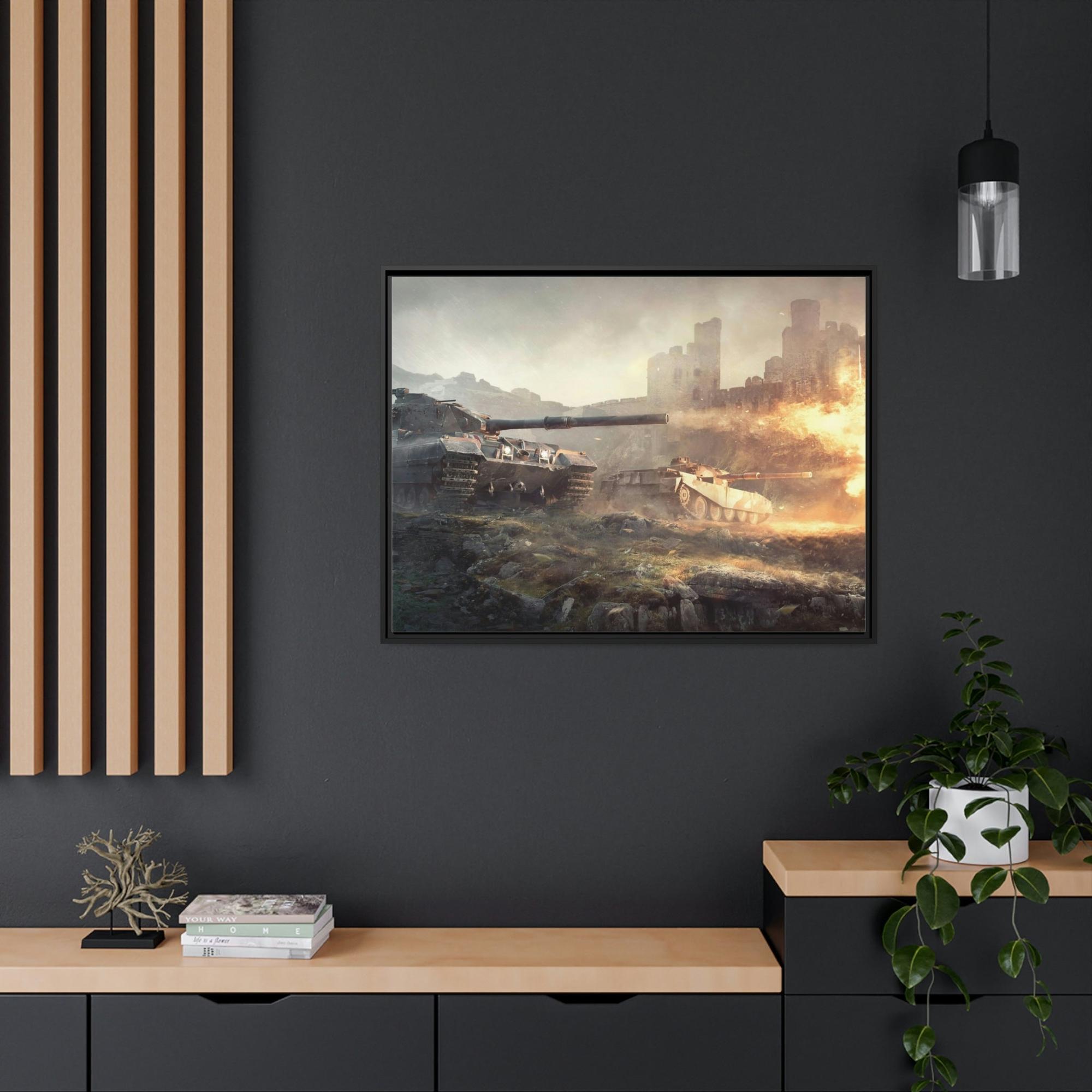 World Of Tanks Immersive Warzone: Engaging World of Tanks Canvas & Poster Wall Art