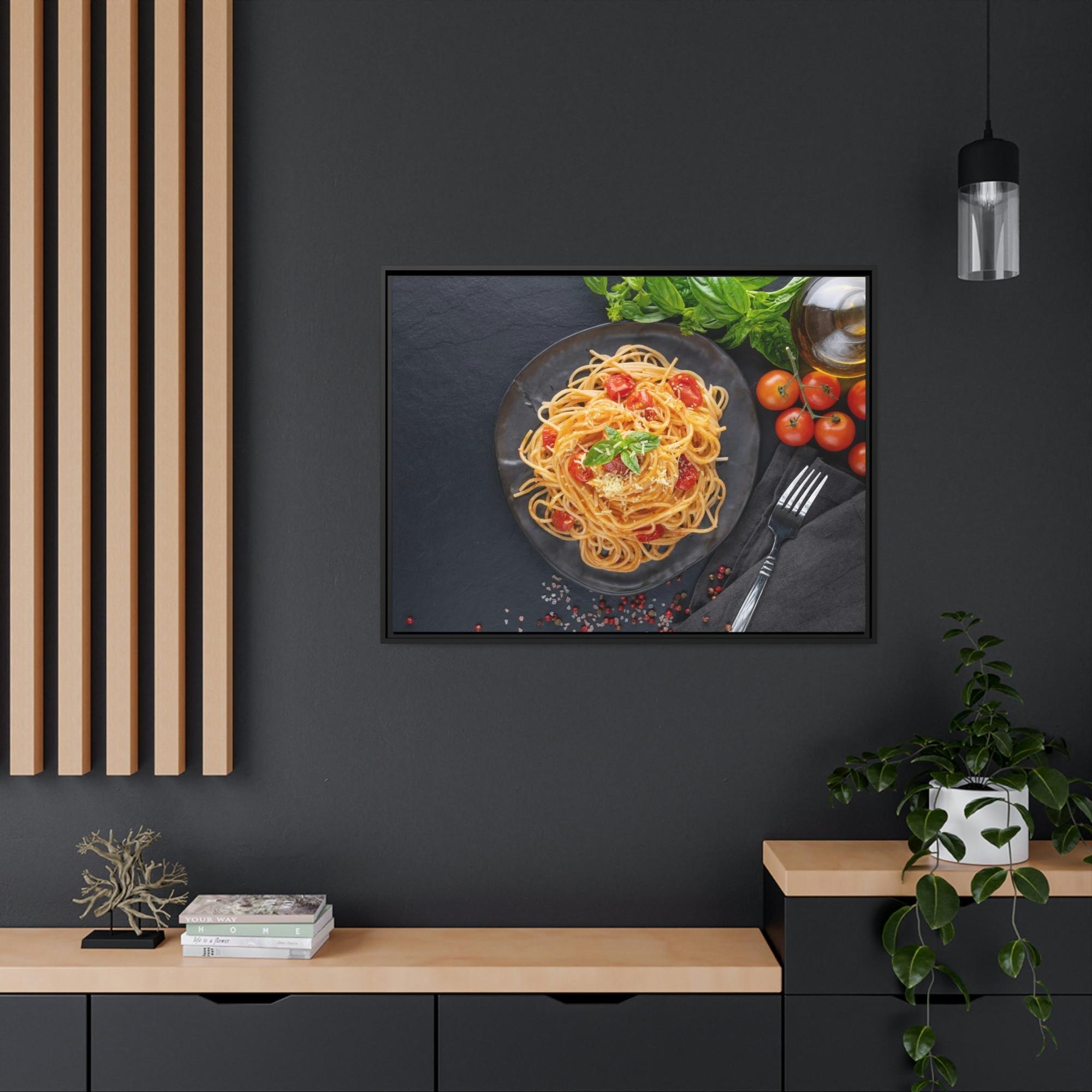 Pasta Delectable Pasta Delights: Artistic Print on Canvas & Poster for Your Home Decor