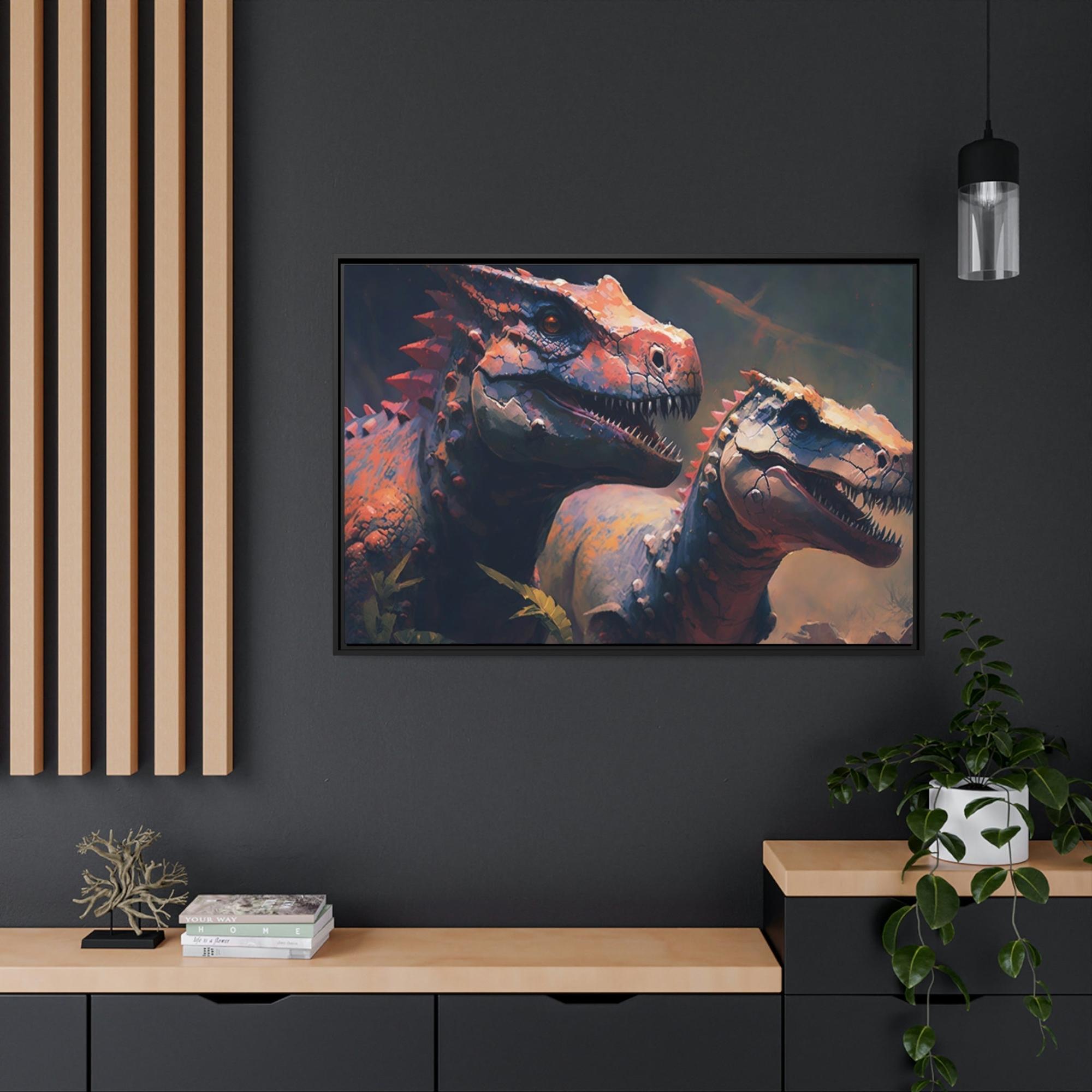 Dinosaurs Extinct Realms: Canvas & Poster of Dinosaurs and Nostalgia
