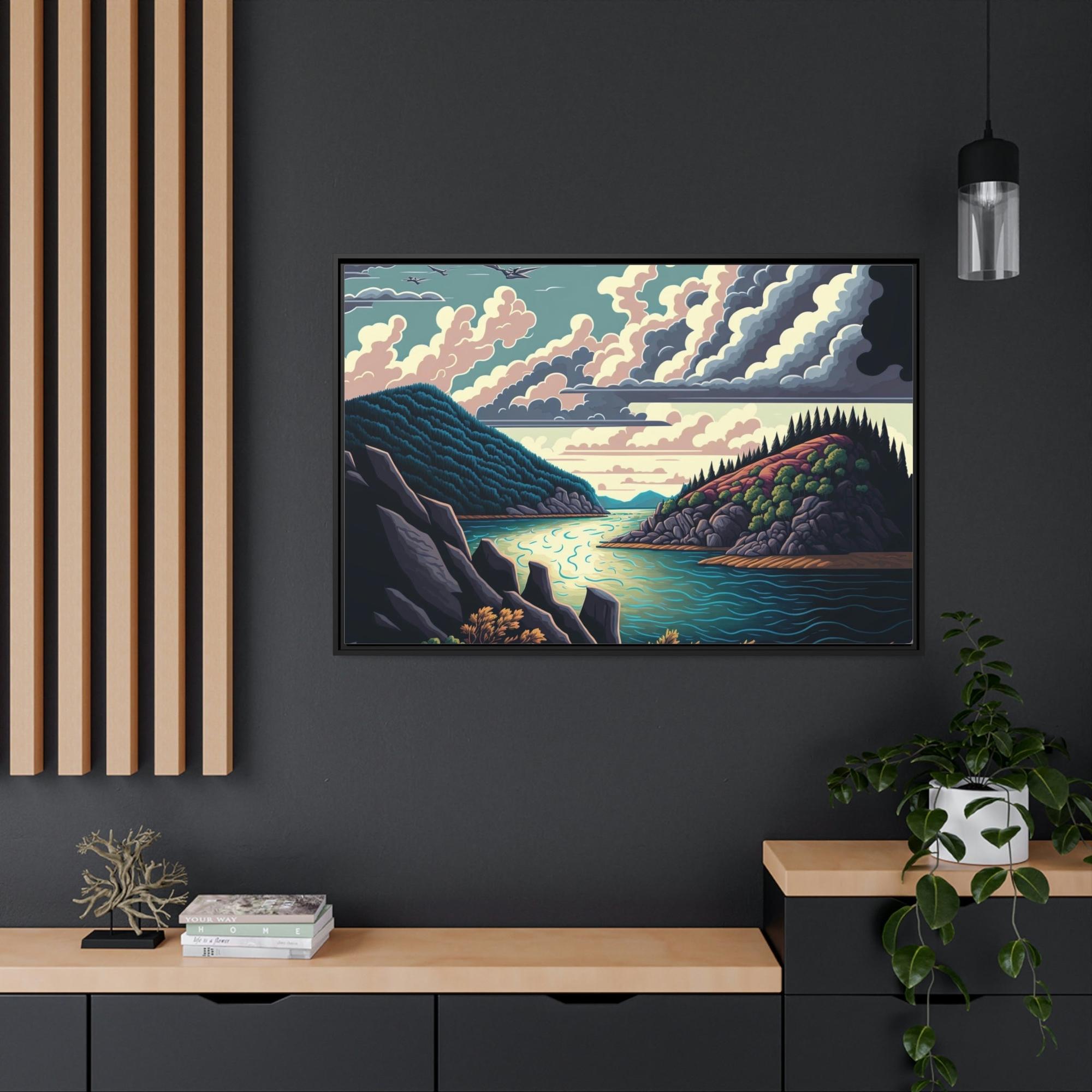 Lakes And Rivers Reflections of Nature: Wall Art on Canvas Featuring Lakes and Rivers