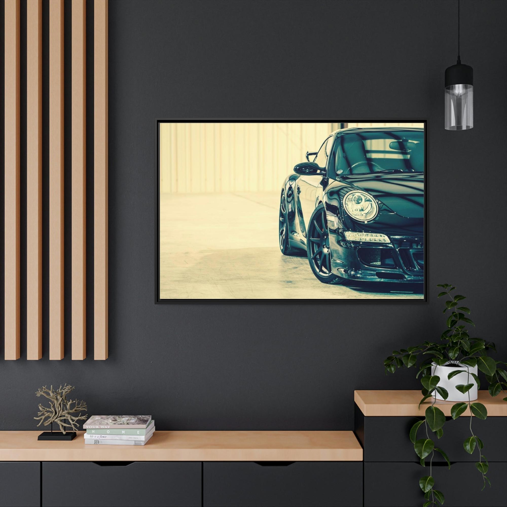 Porsche The Art of Speed: A Beautiful Framed Canvas & Poster Print of a Porsche in Motion