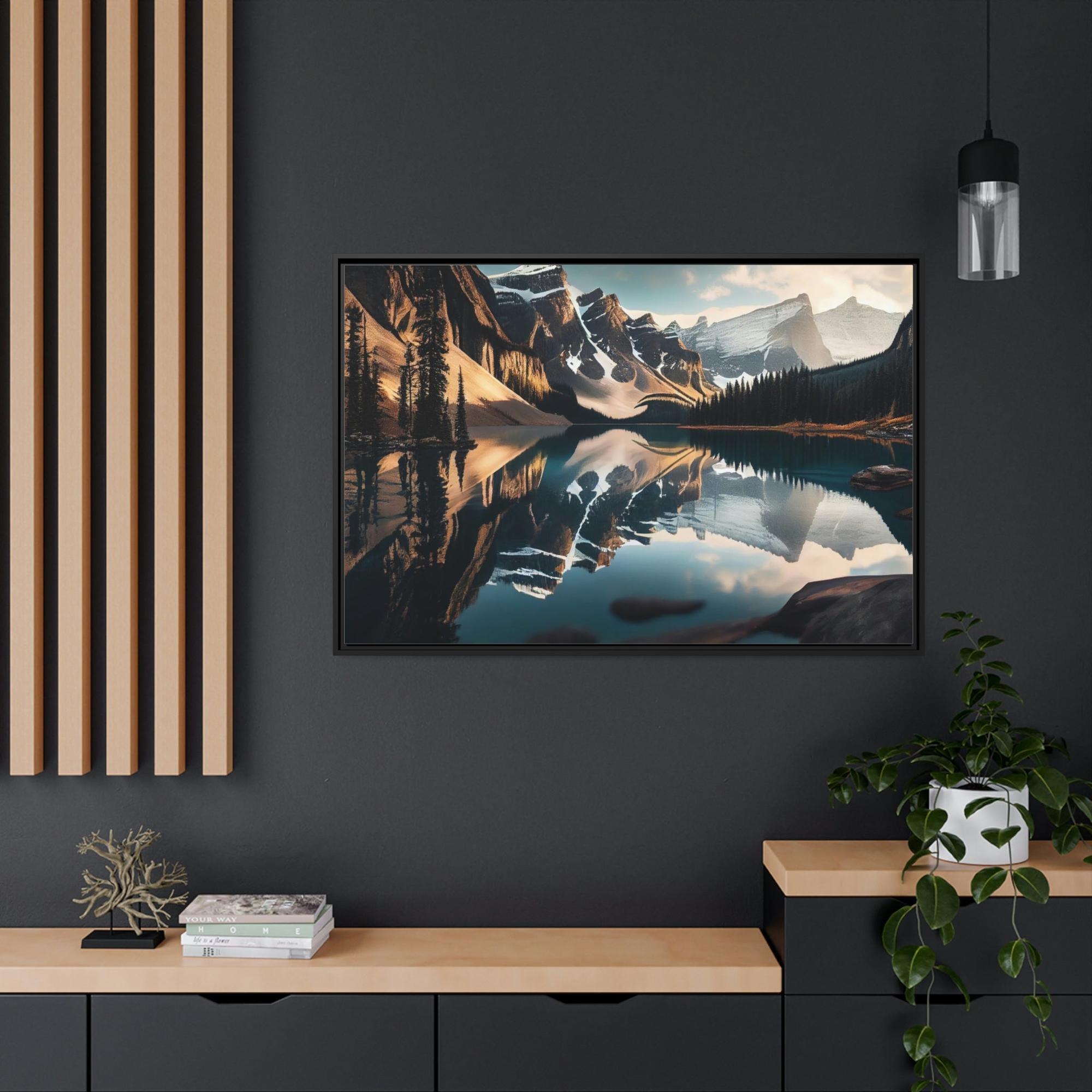 Lakes And Rivers Lakes and Riverscape: Wall Art of a Stunning Scenery on Natural Canvas