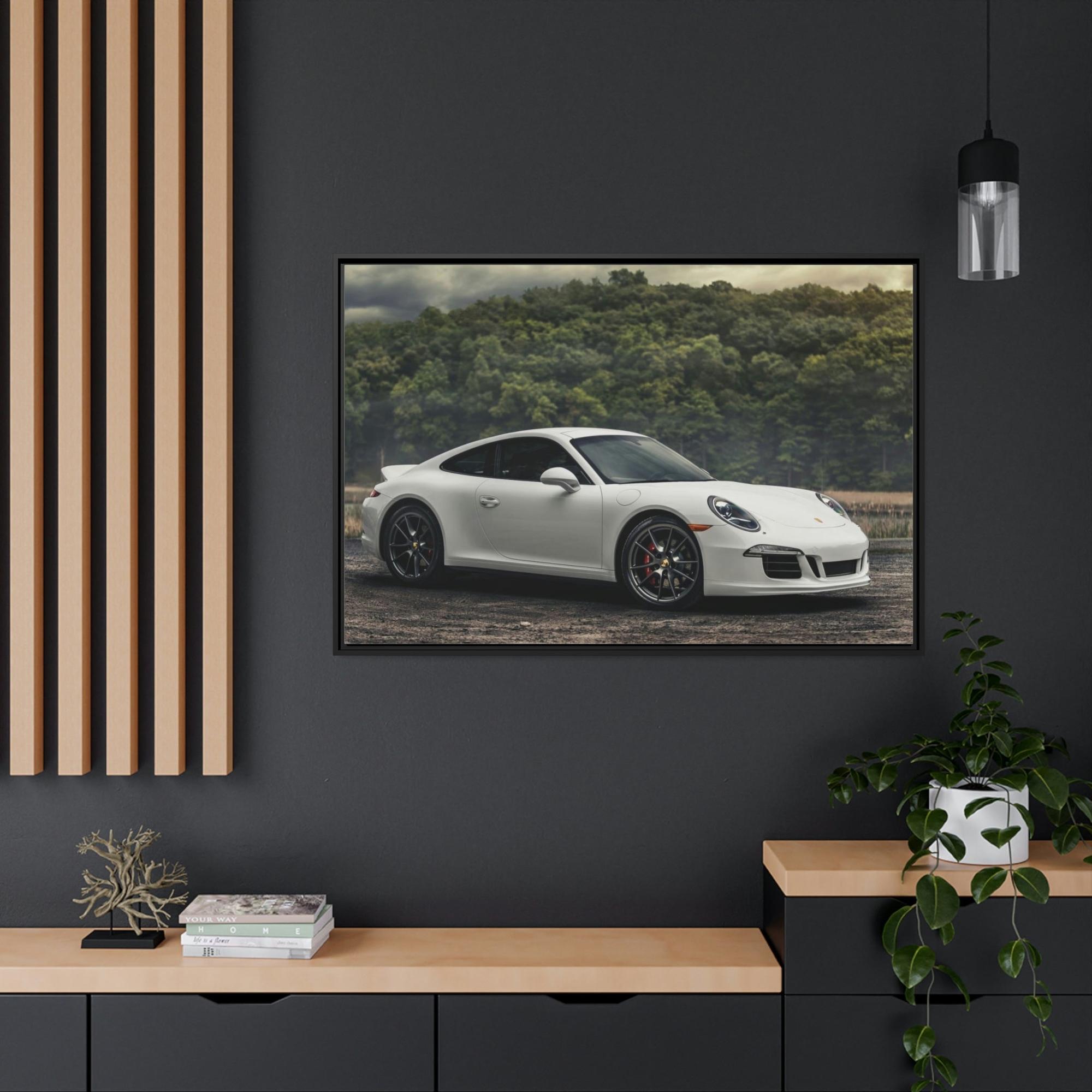 Porsche Porsche Power: Canvas & Poster Wall Art on Natural Canvas for Auto Aficionados