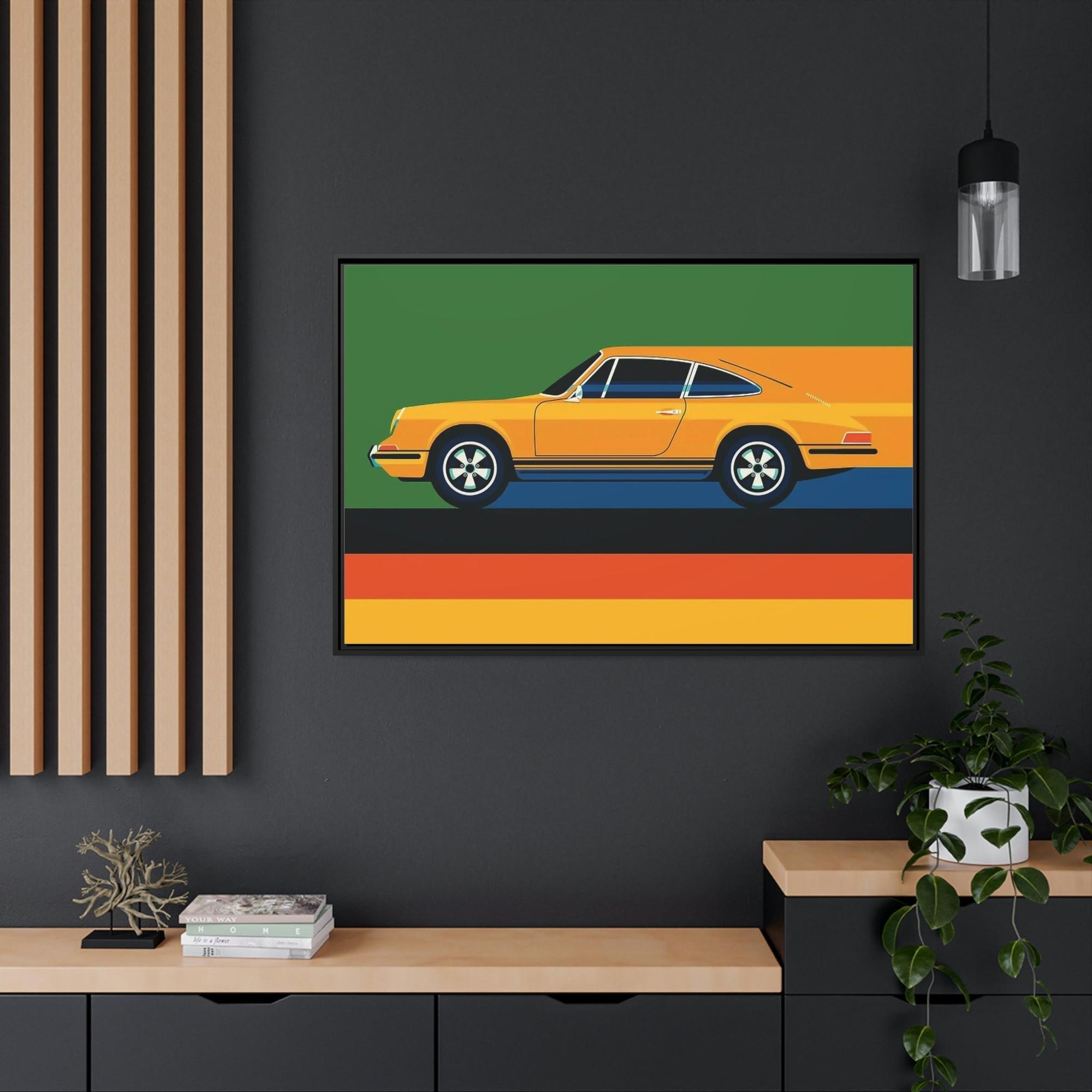 Porsche Legendary Speed: A Print on Canvas & Poster of the Classic Porsche