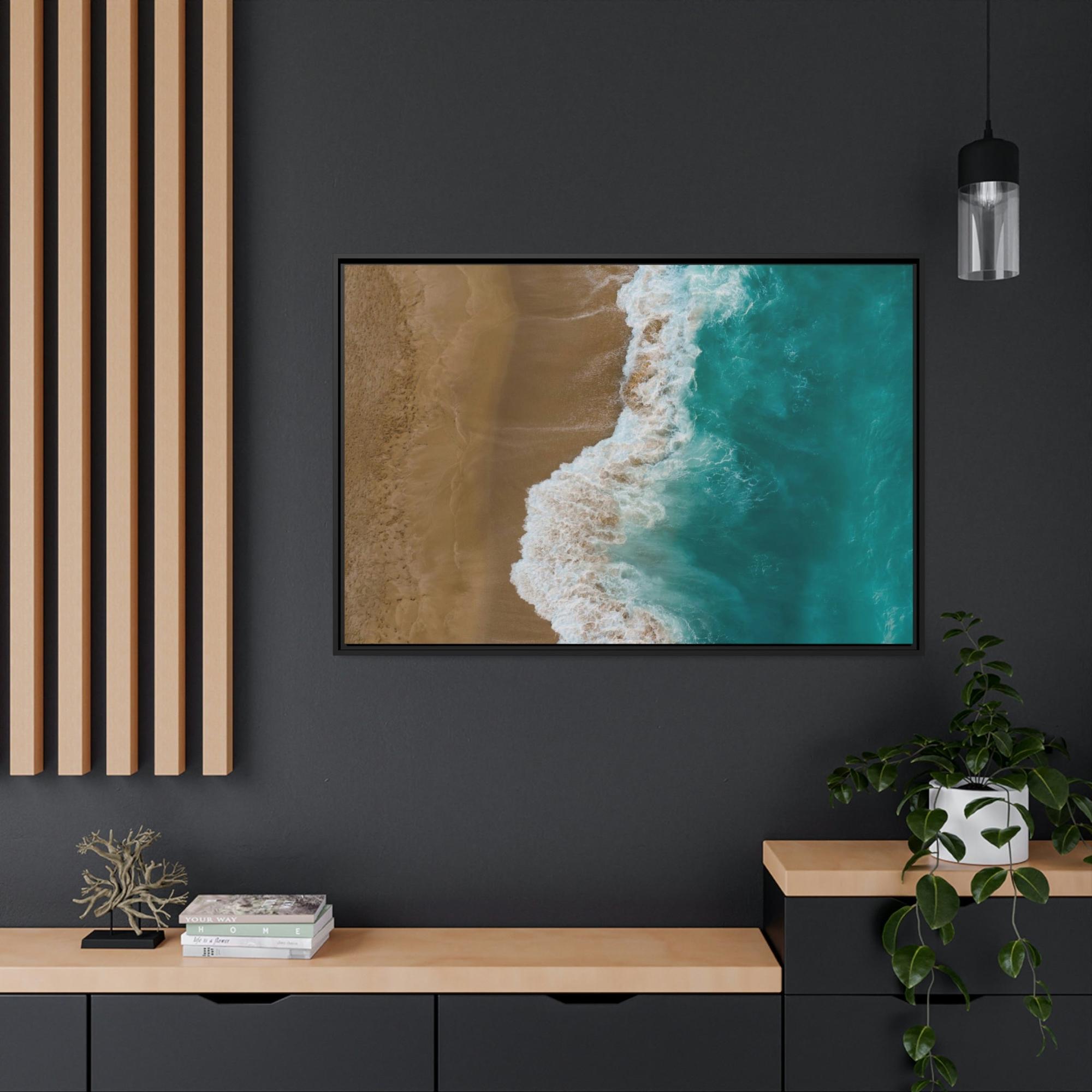 Coastal The Coastal Breeze: Framed Canvas & Poster of Refreshing Coastal View