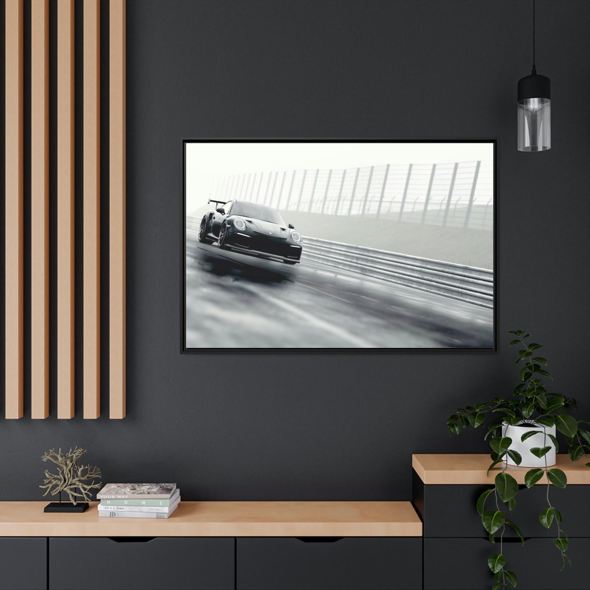 Porsche Porsche Power: A Striking Natural Canvas Print of an Iconic Sports Car