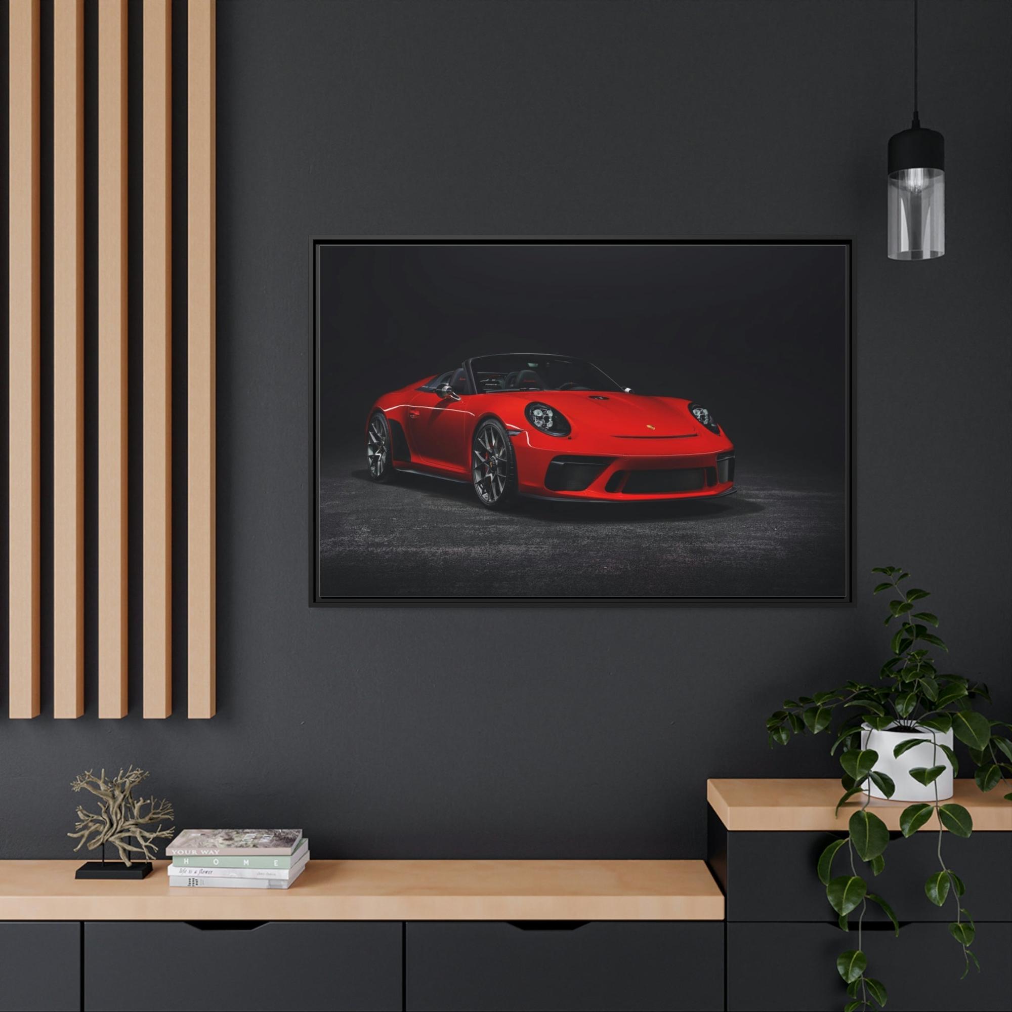 Porsche A Classic in the Making: The Timeless Appeal of a Red Porsche on Canvas & Poster