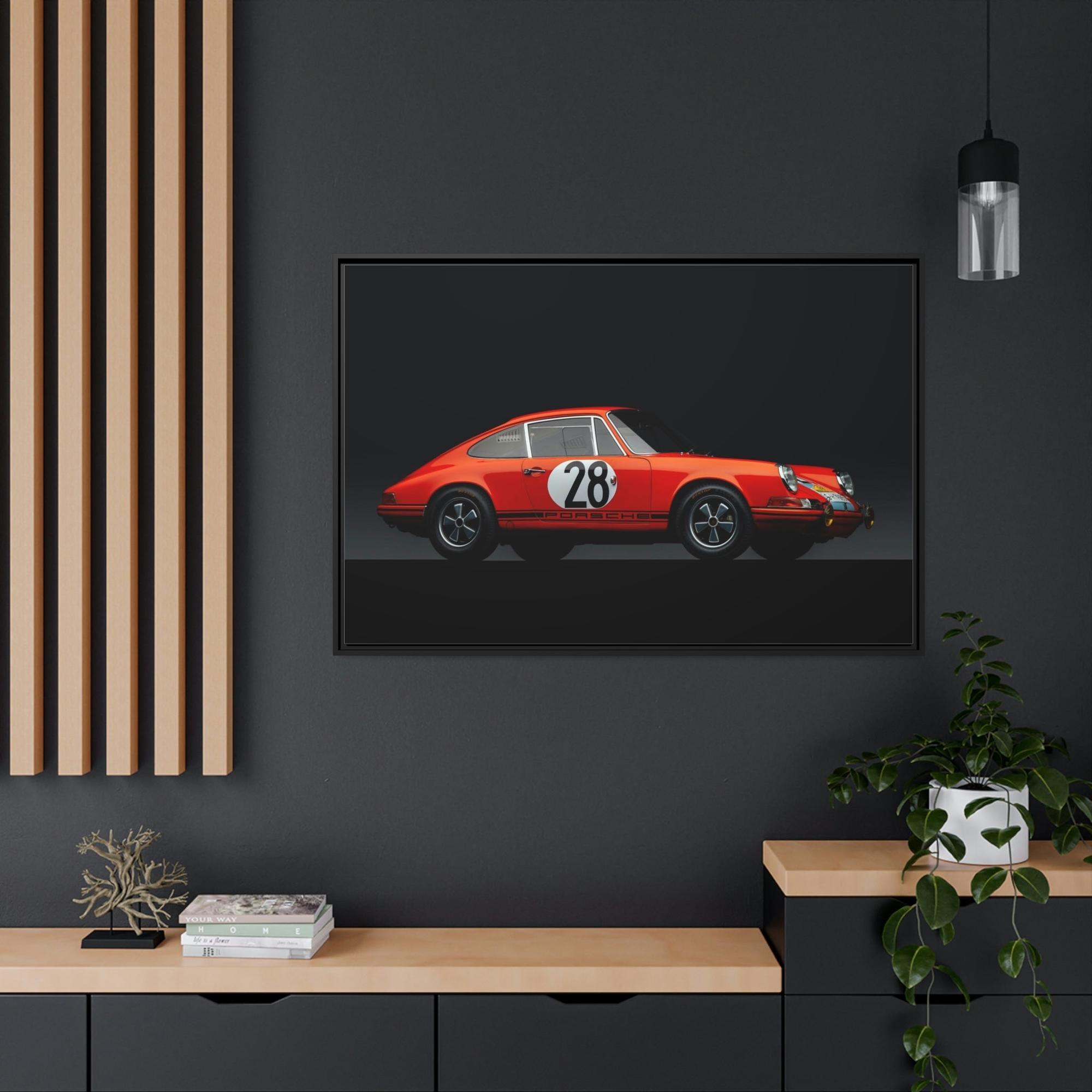 Porsche Iconic Porsche: A High-Quality Print on Canvas for Fans of Classic Cars
