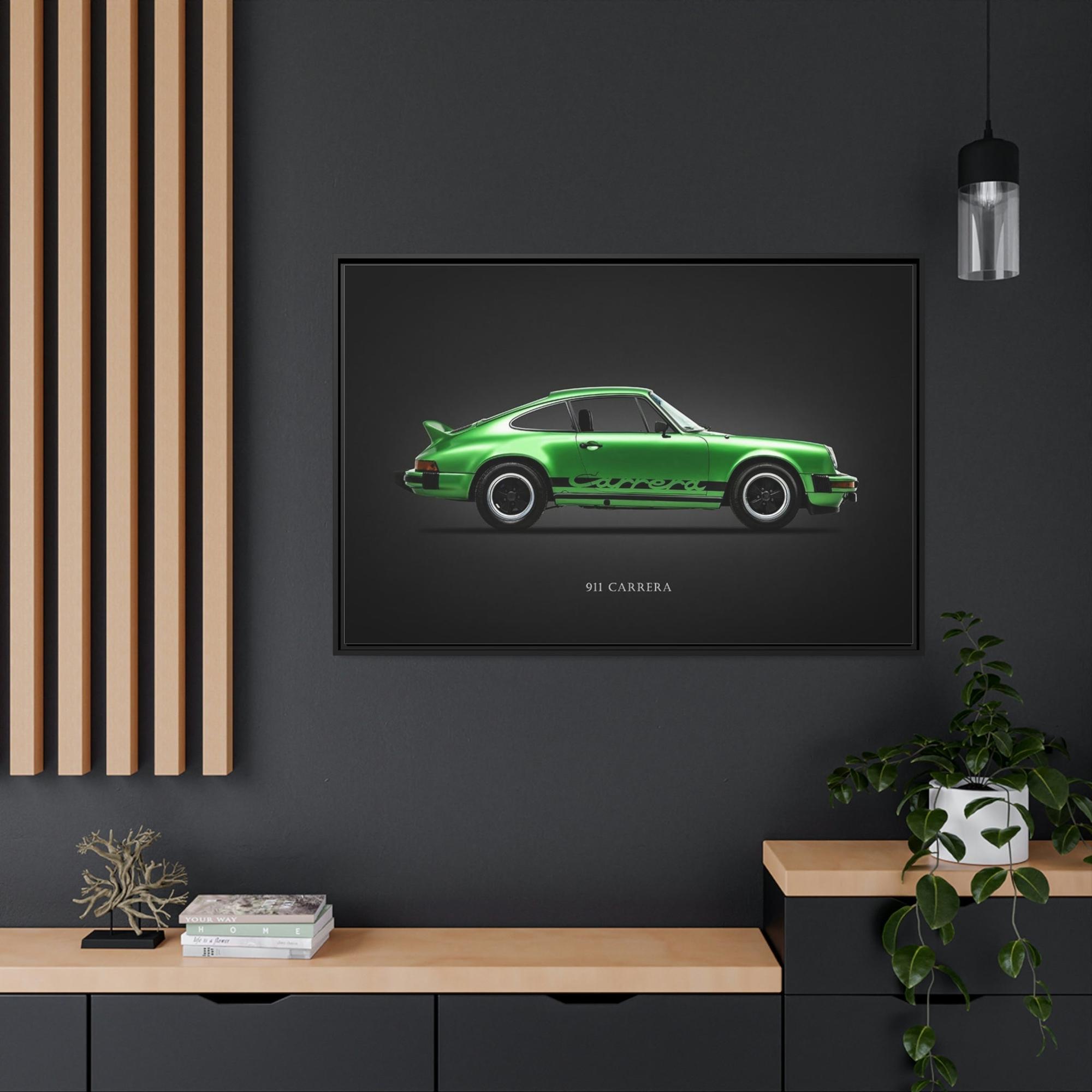 Porsche Natural Canvas Porsche Print: Elegant Wall Art for Car Collectors