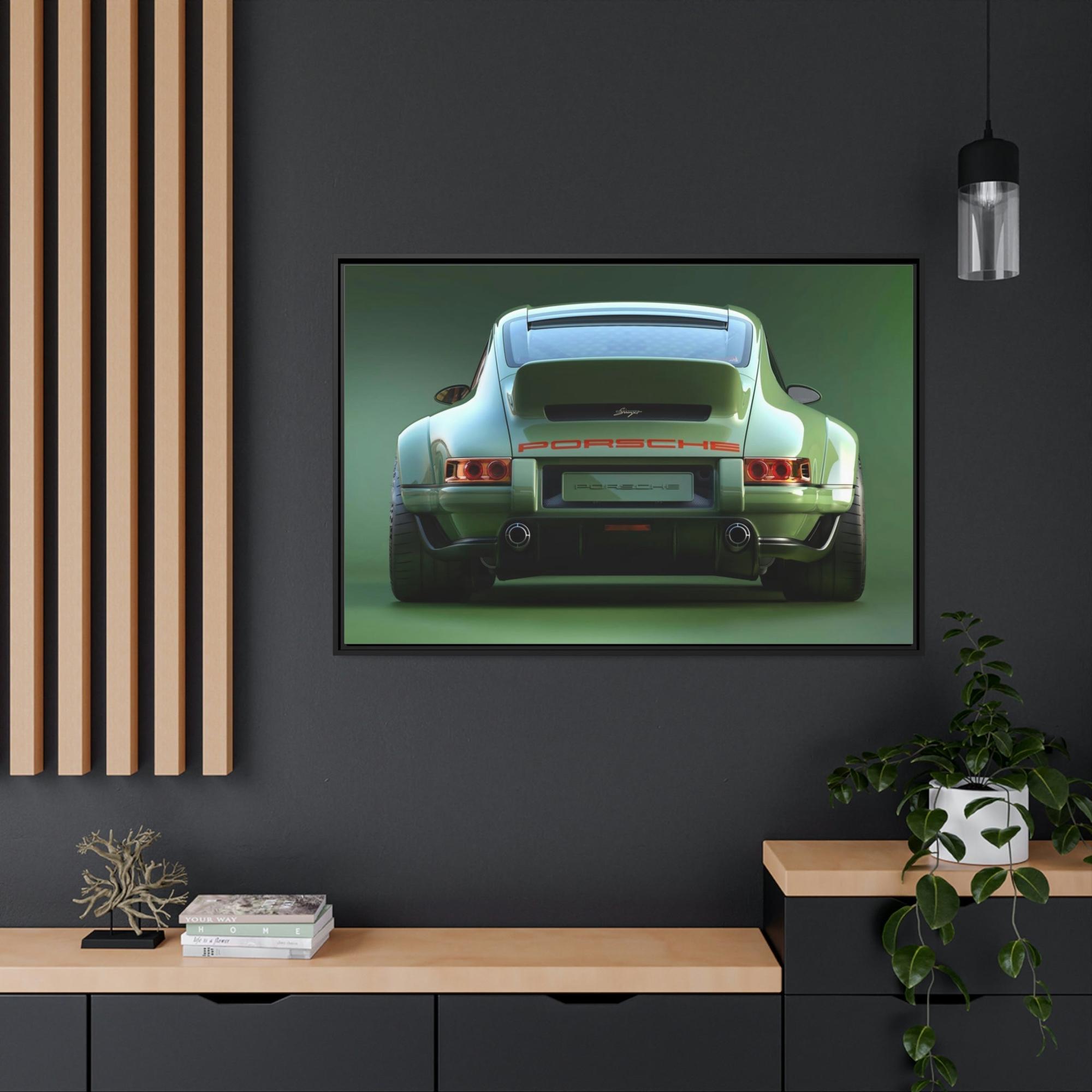 Porsche Porsche's Timeless Elegance: Wall Art Print on Natural Canvas