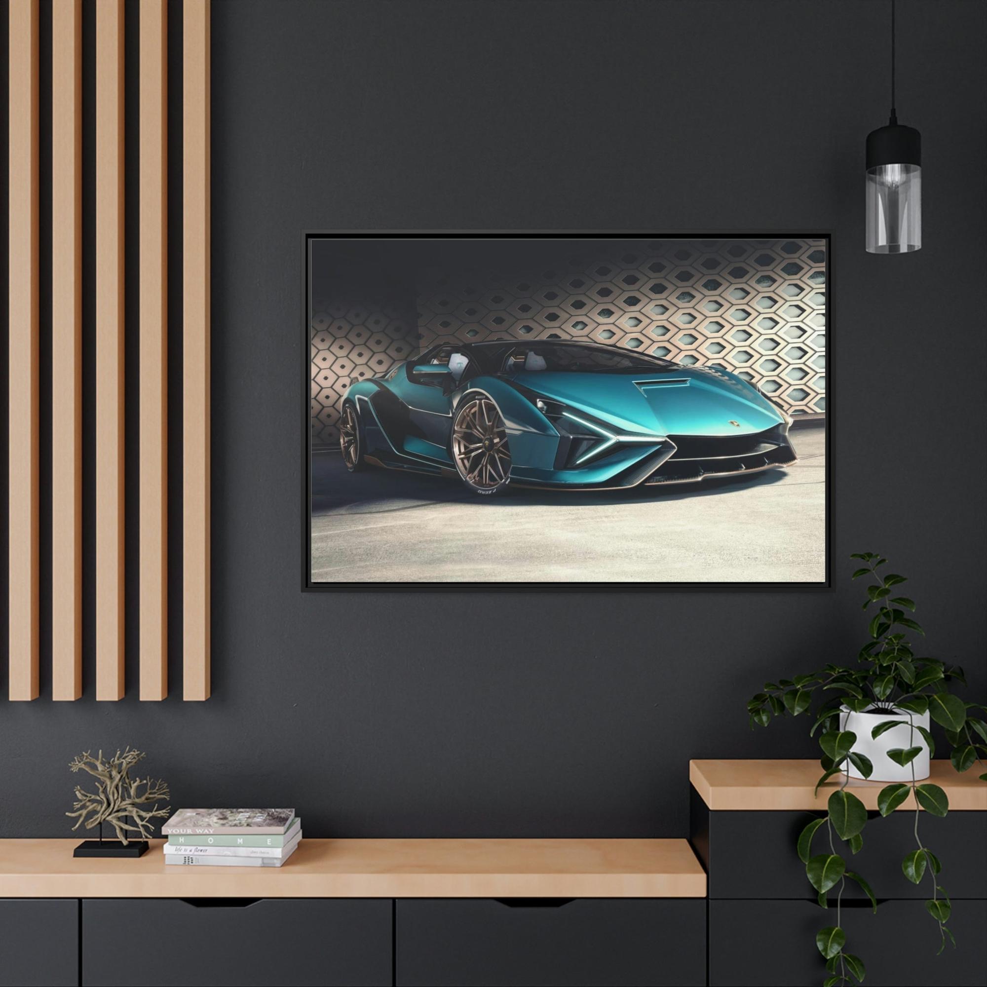 Lamborghini Italian Craftsmanship at its Best: High-Quality Framed Canvas Lamborghini Art