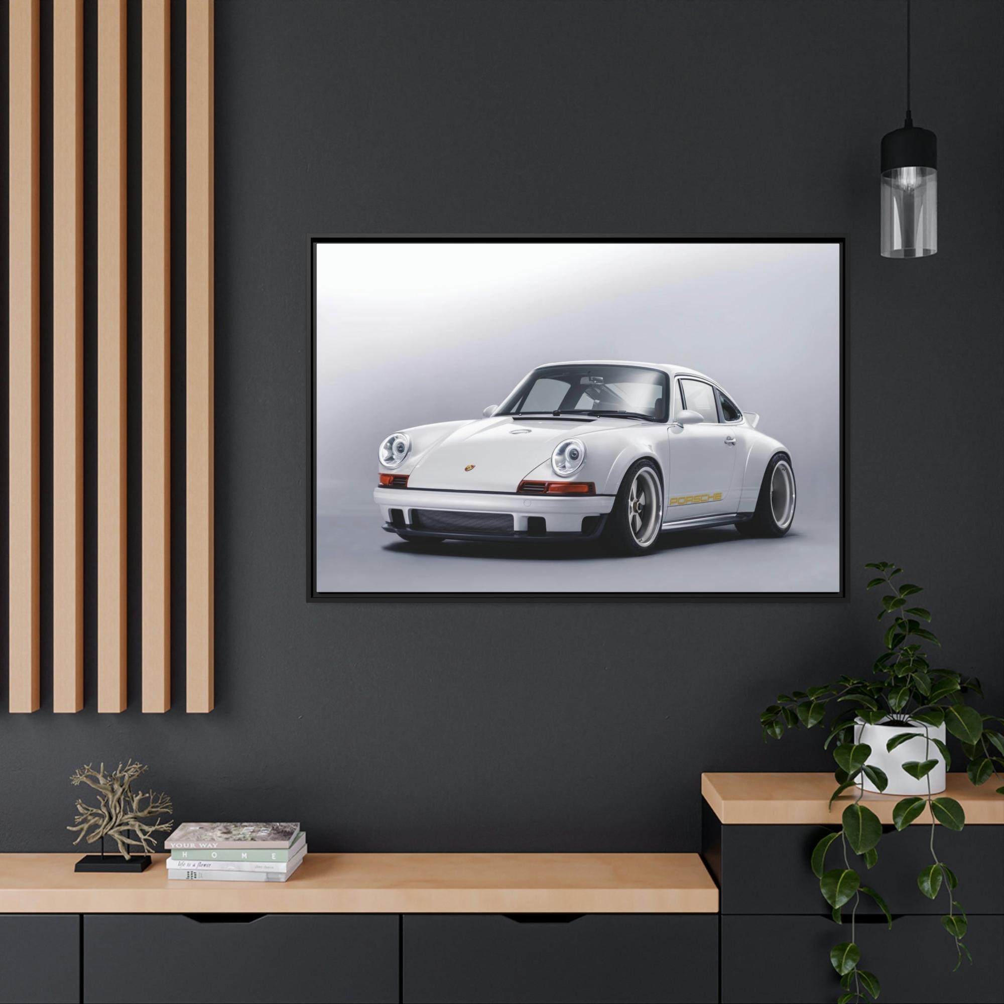 Porsche Porsche: Stunning Wall Art Featuring a Breathtaking Porsche Scenery on Natural Canvas