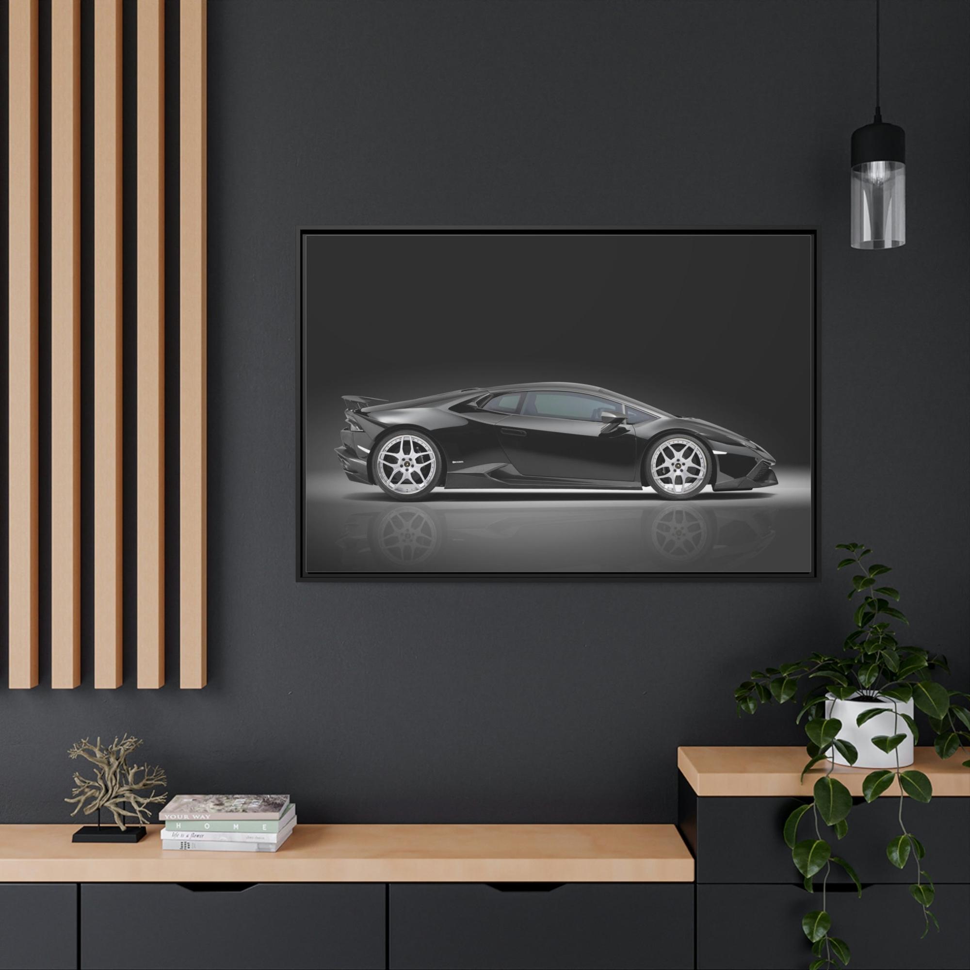 Lamborghini Artistic Rendering of a Lamborghini: Print on Canvas for Car Fans