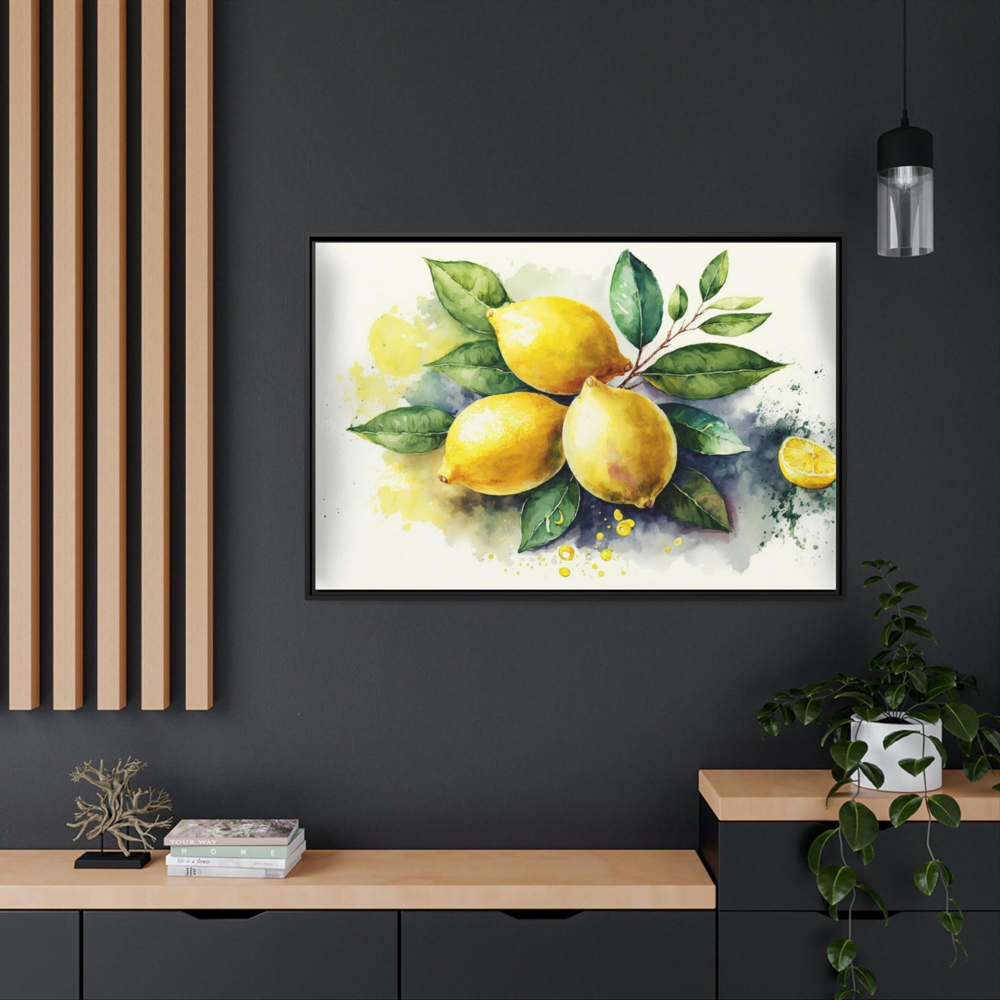 Yellow Yellow Zest: Refreshing and Invigorating Canvas Art Prints and Framed Posters Featuring Yellow Lemons