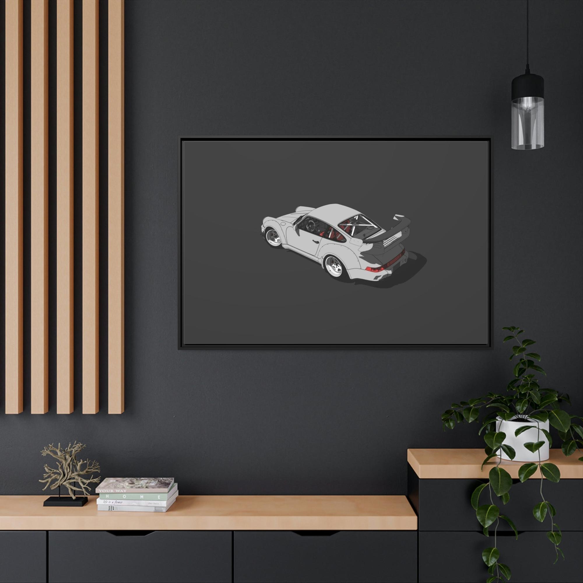 Porsche Porsche's Speed and Style: Natural Canvas & Poster Print Set