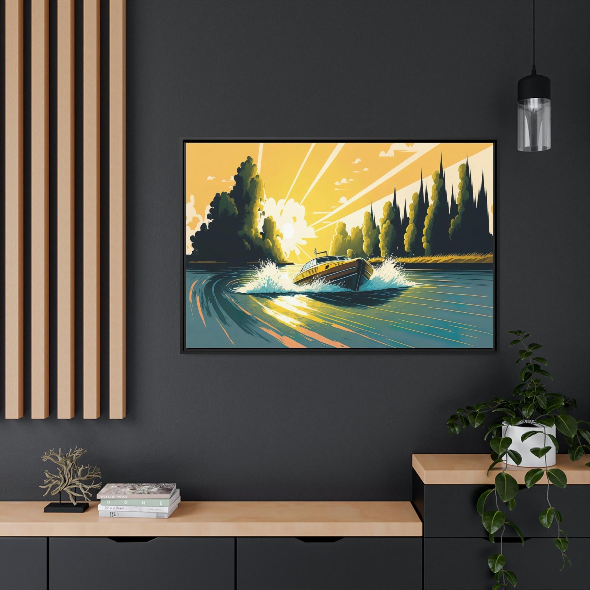 Lakes And Rivers Nature's Palette: Framed Poster & Canvas of Colorful Lakes and Rivers