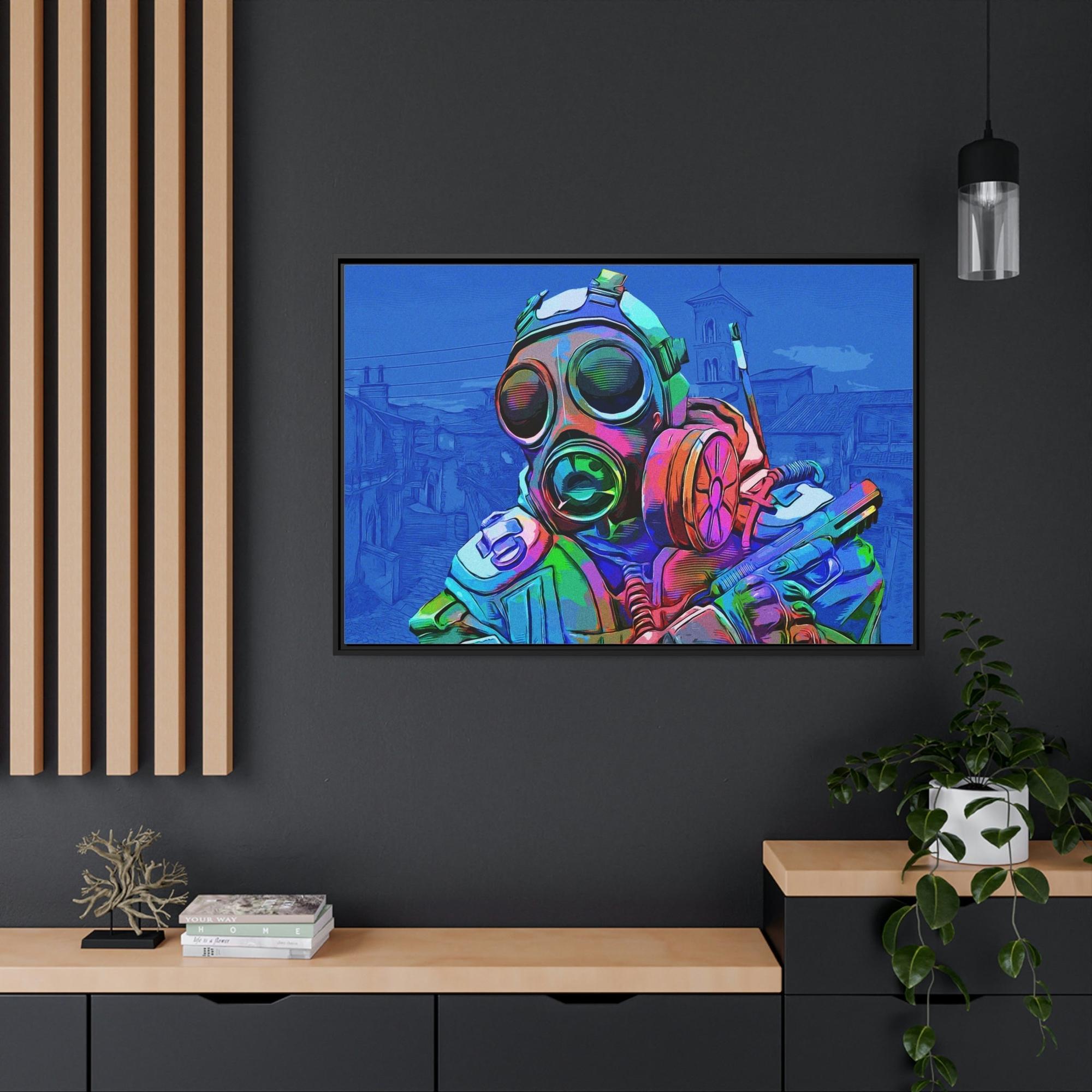 Counter Strike The Battle Unleashed: Epic Counter Strike Scene in Framed Canvas & Poster