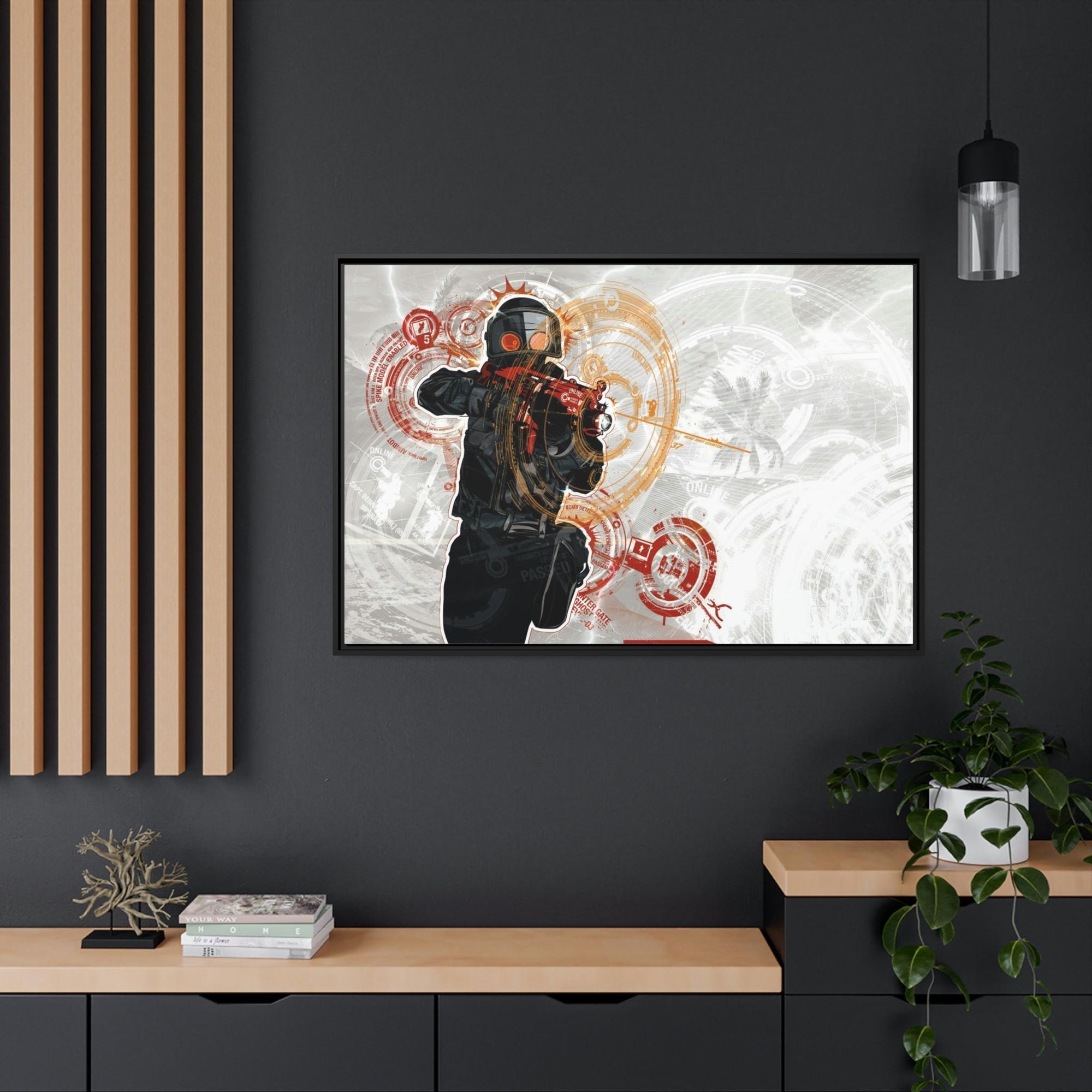 Counter Strike Virtual Warfare: Thrilling Counter Strike Scene in Framed Canvas & Poster