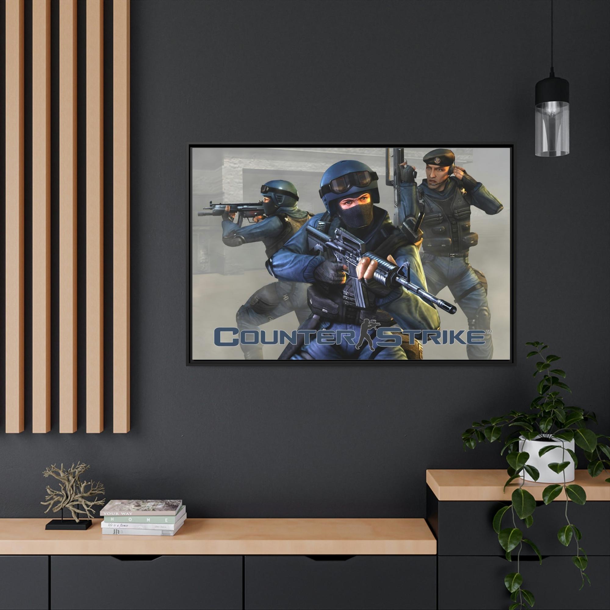 Counter Strike Game On: Iconic Counter Strike Poster as Framed Wall Art