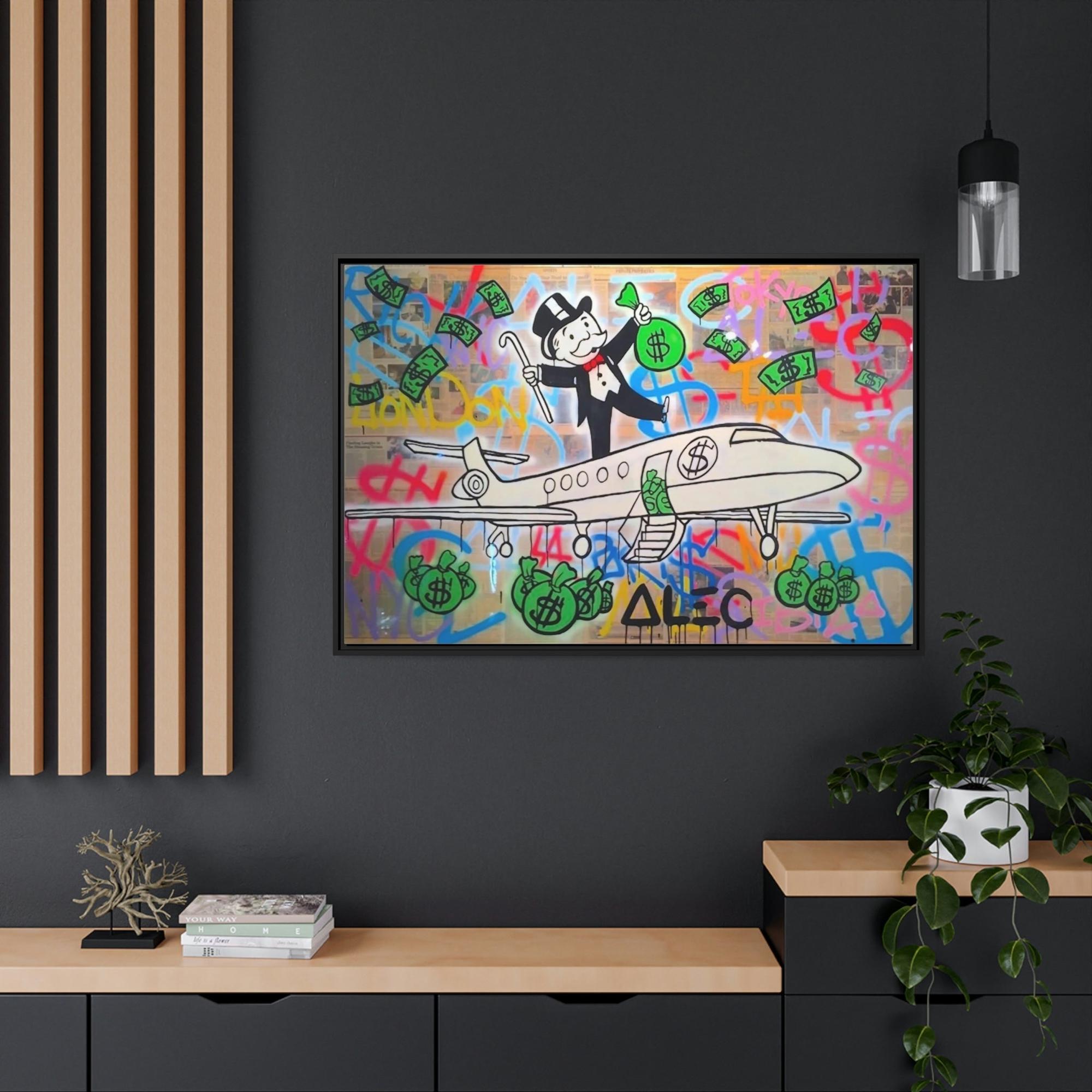 Monopoly & Motivation Unique Money Art: Alec Monopoly's Canvas Art and Poster Prints