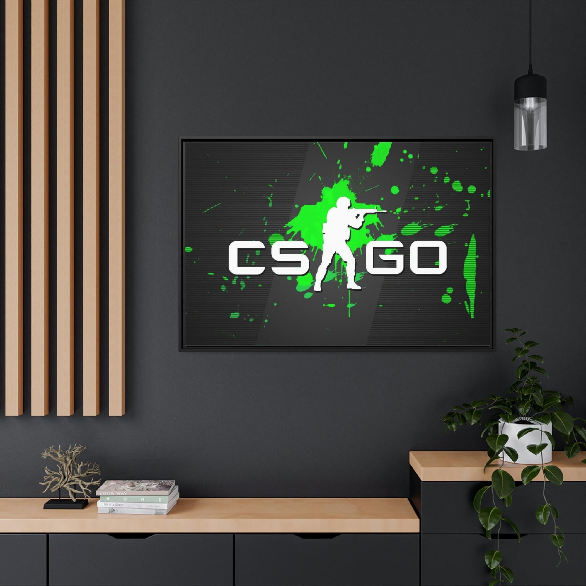 Counter Strike Counter Strike: Dynamic Gaming Art on Natural Canvas & Poster