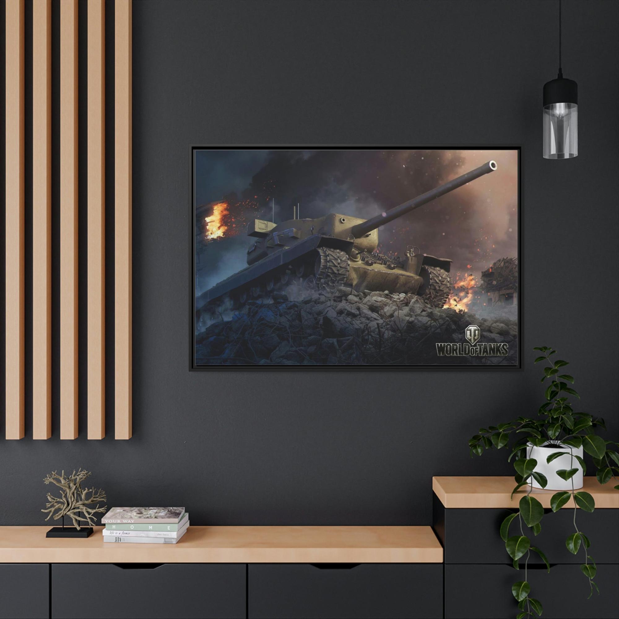 World Of Tanks Armored Warriors in Motion: Striking World of Tanks Canvas Wall Art