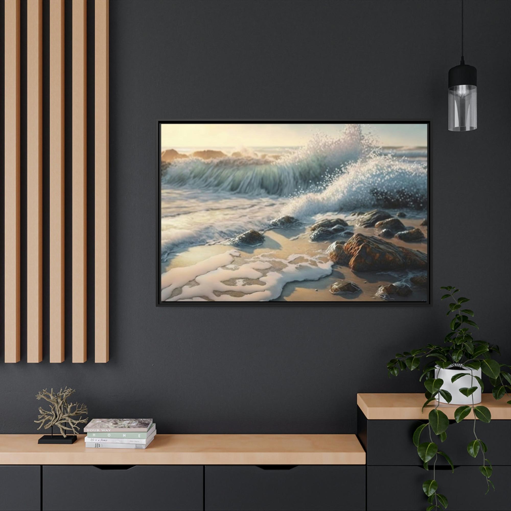Coastal The Ocean's Edge: Framed Canvas & Poster of the Coastal Landscape