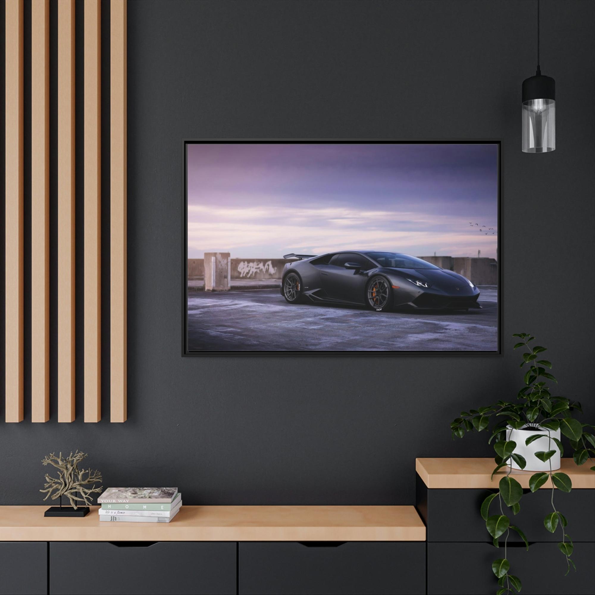 undefined Racing into Luxury: Framed Lamborghini Canvas Print for Your Wall