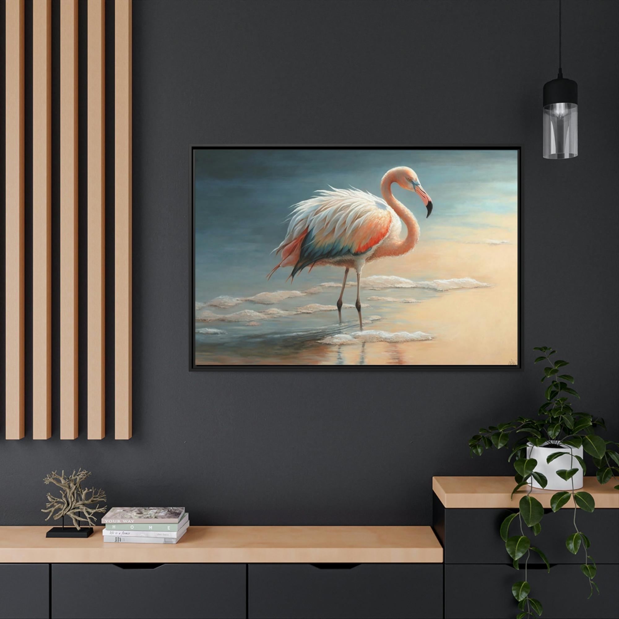Flamingos The Pink Flamingos: Framed Canvas & Poster of Majestic Flamingos