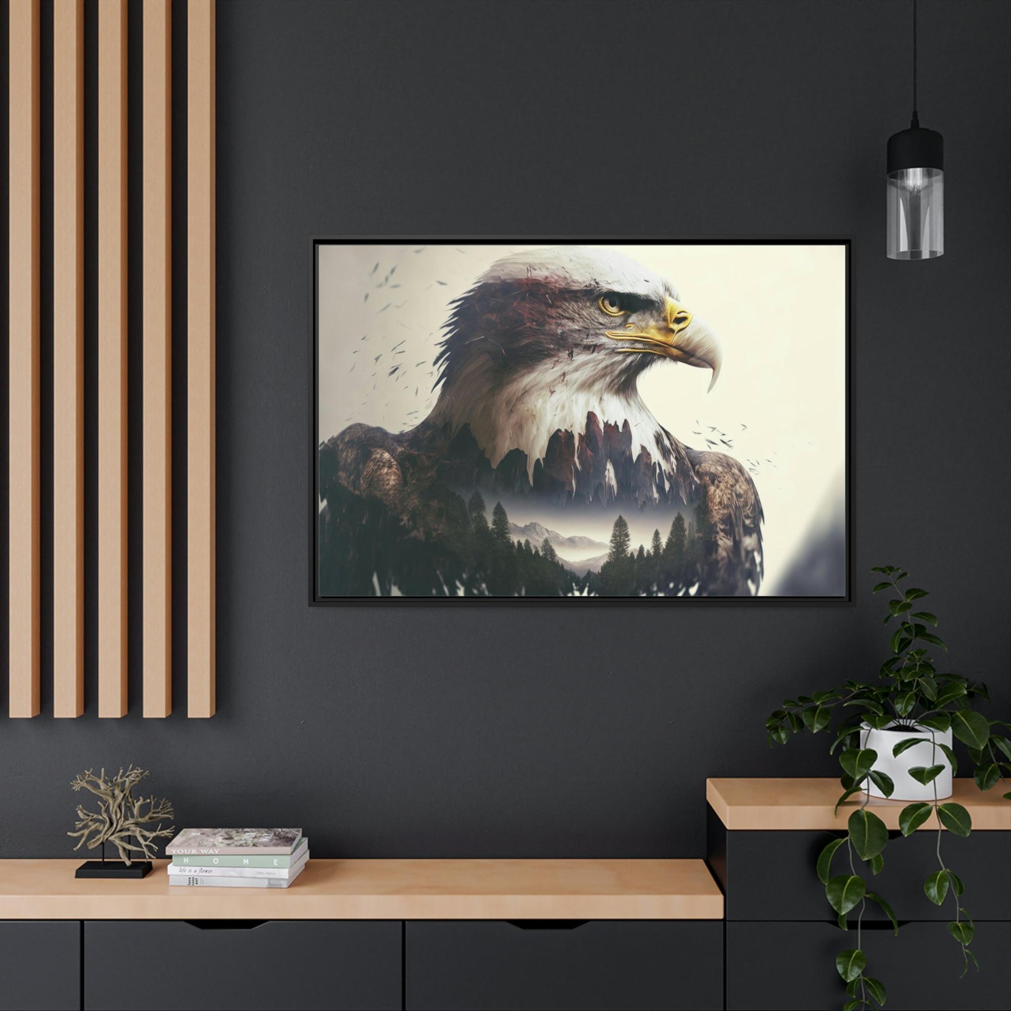 Eagles Eagle's Grace Unveiled: Poster & Canvas Exuding Majestic Beauty