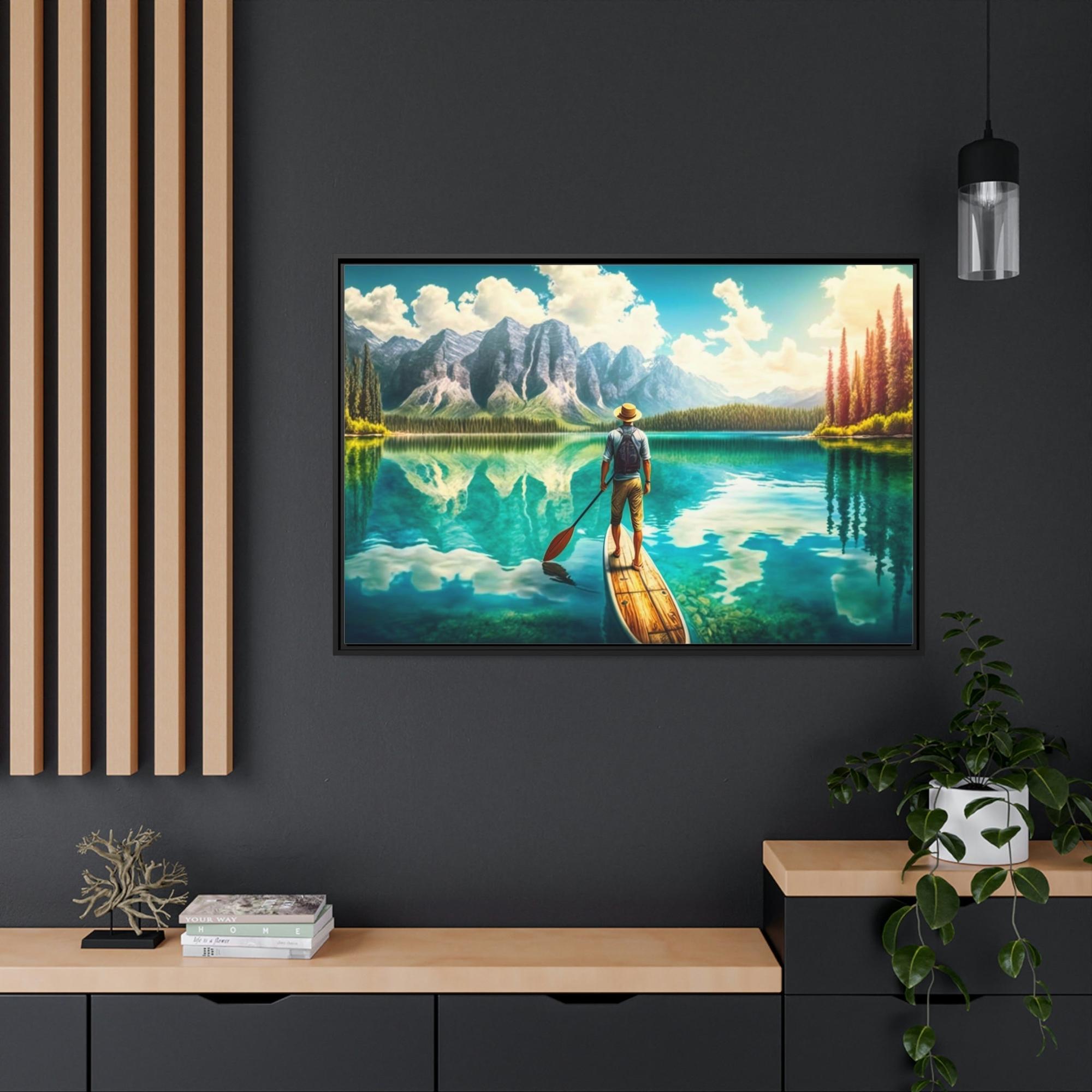 Lakes And Rivers Scenic Riverscape: Wall Art of a Stunning River Landscape on Canvas