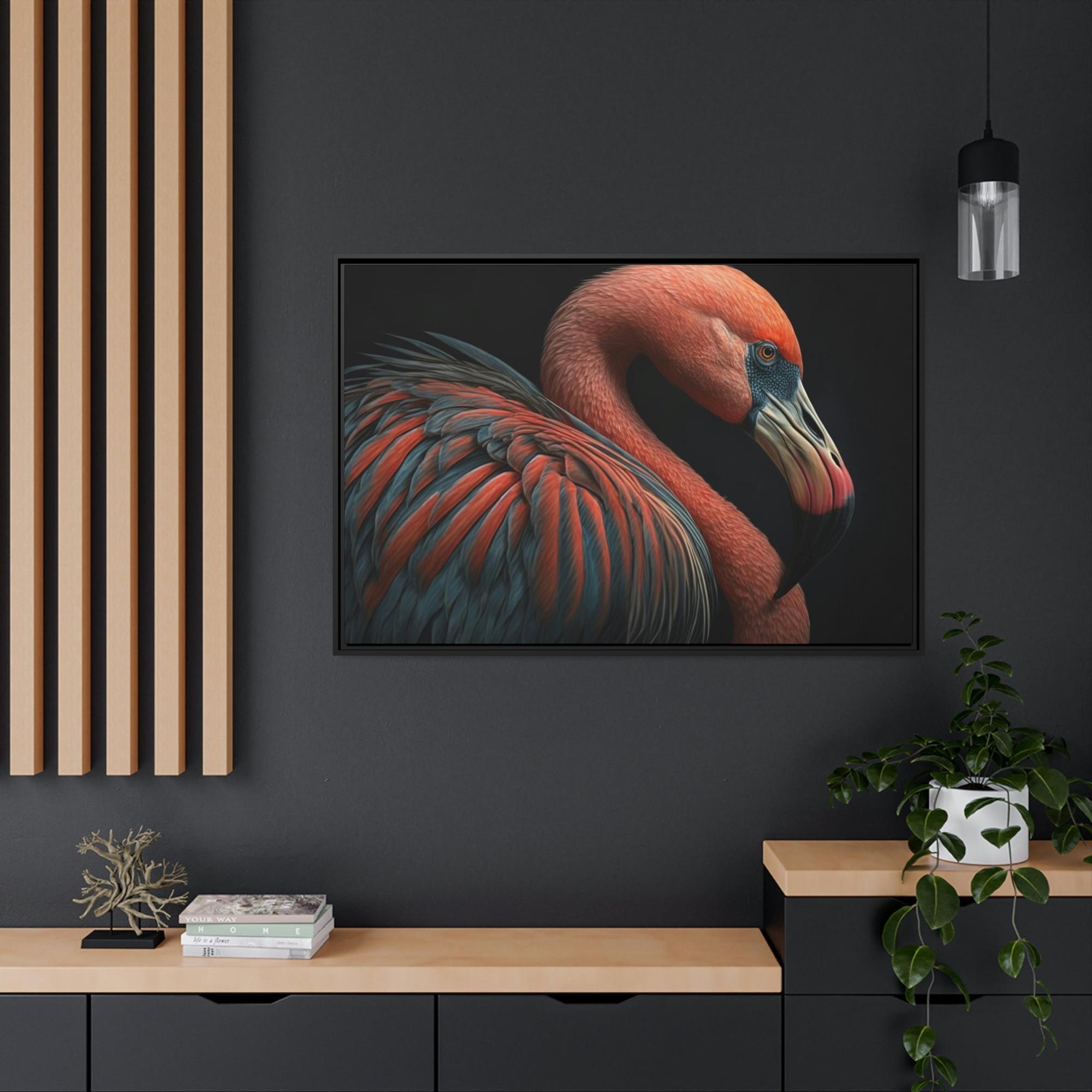 Flamingos The Elegant Flamingo: Framed Canvas & Poster of Graceful Flamingos