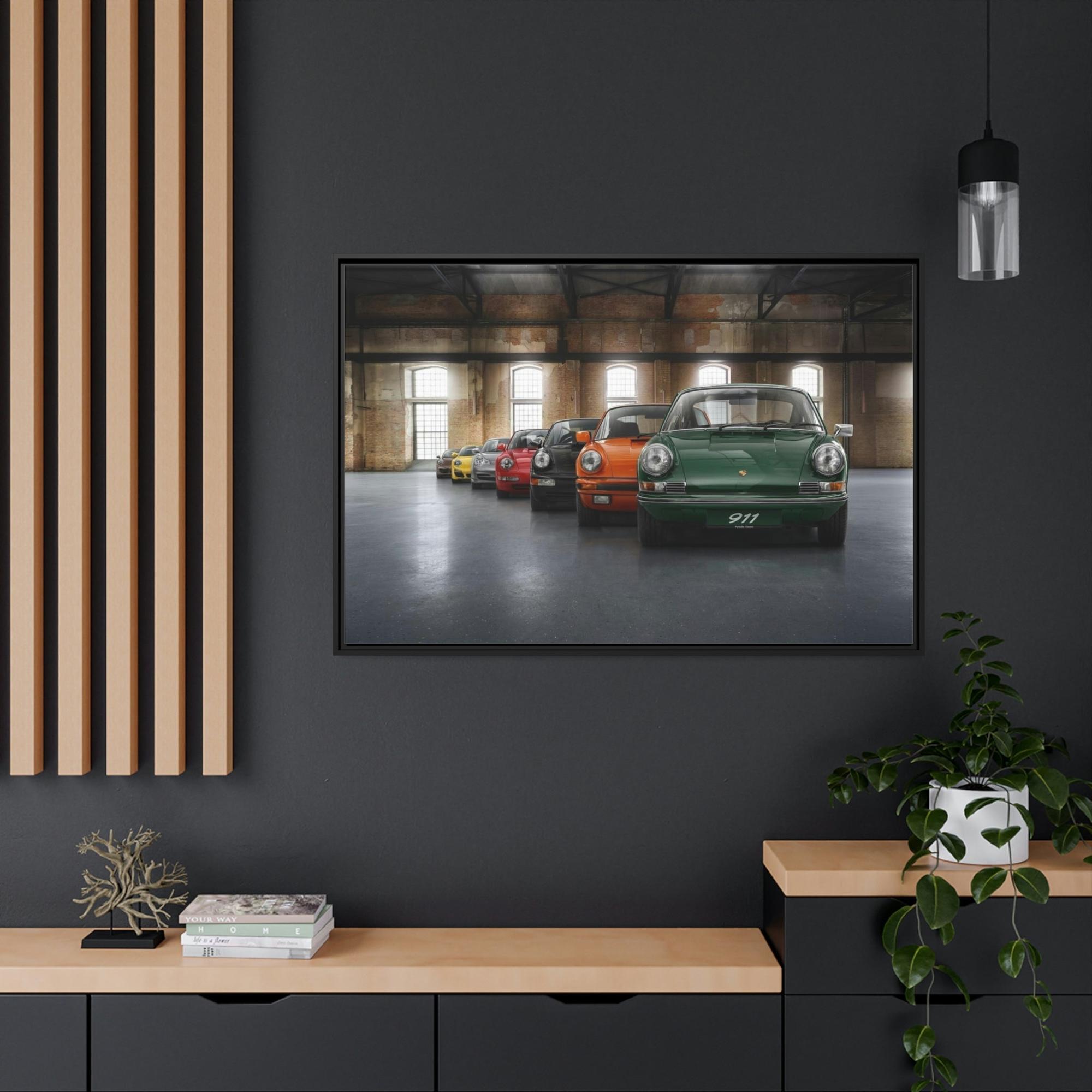 Porsche The Porsche Collection: A High-Quality Framed Poster for Car Enthusiasts